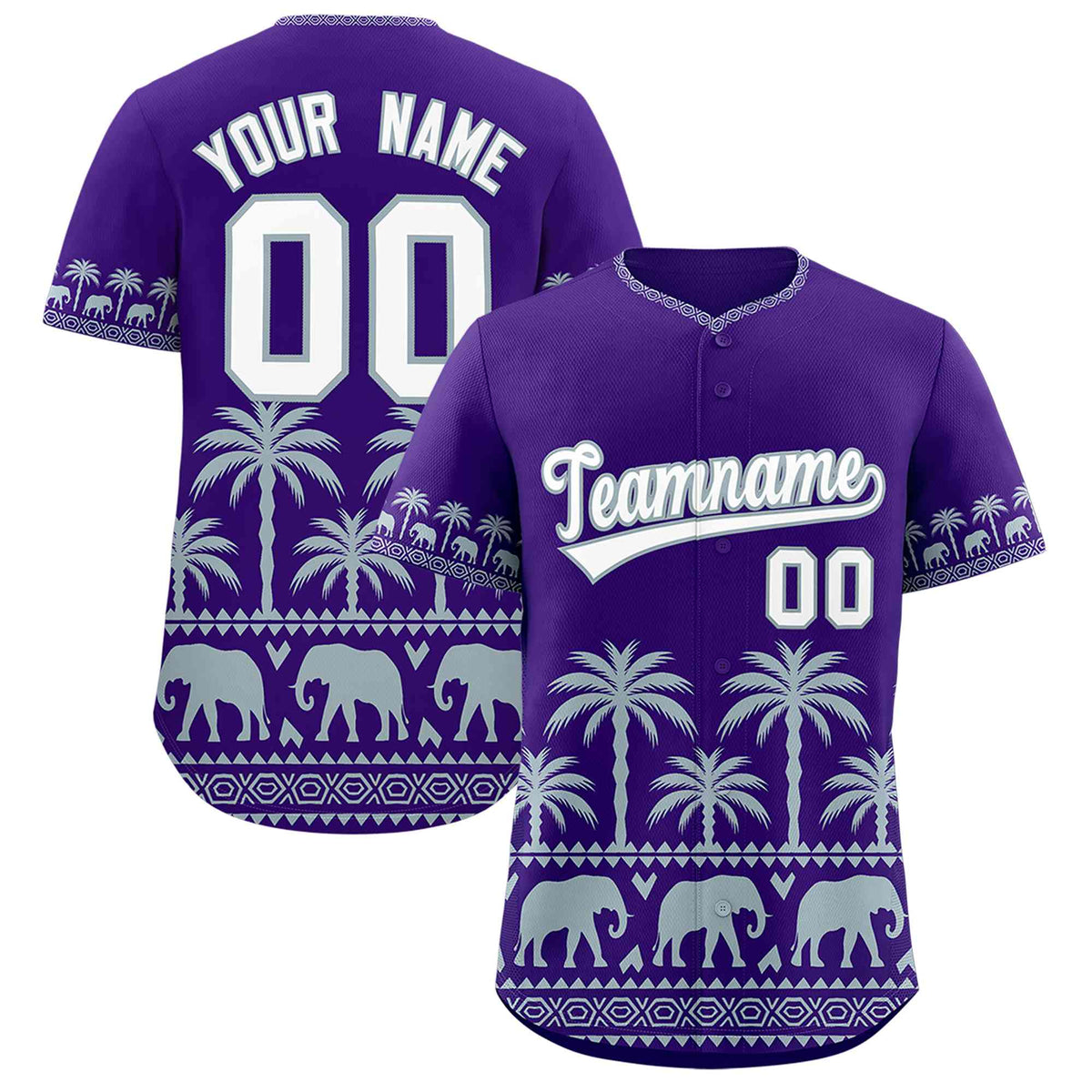 Custom Purple Silver Graffiti Pattern Personalized Bossinia Style Authentic Baseball Jersey| KXKSHOP