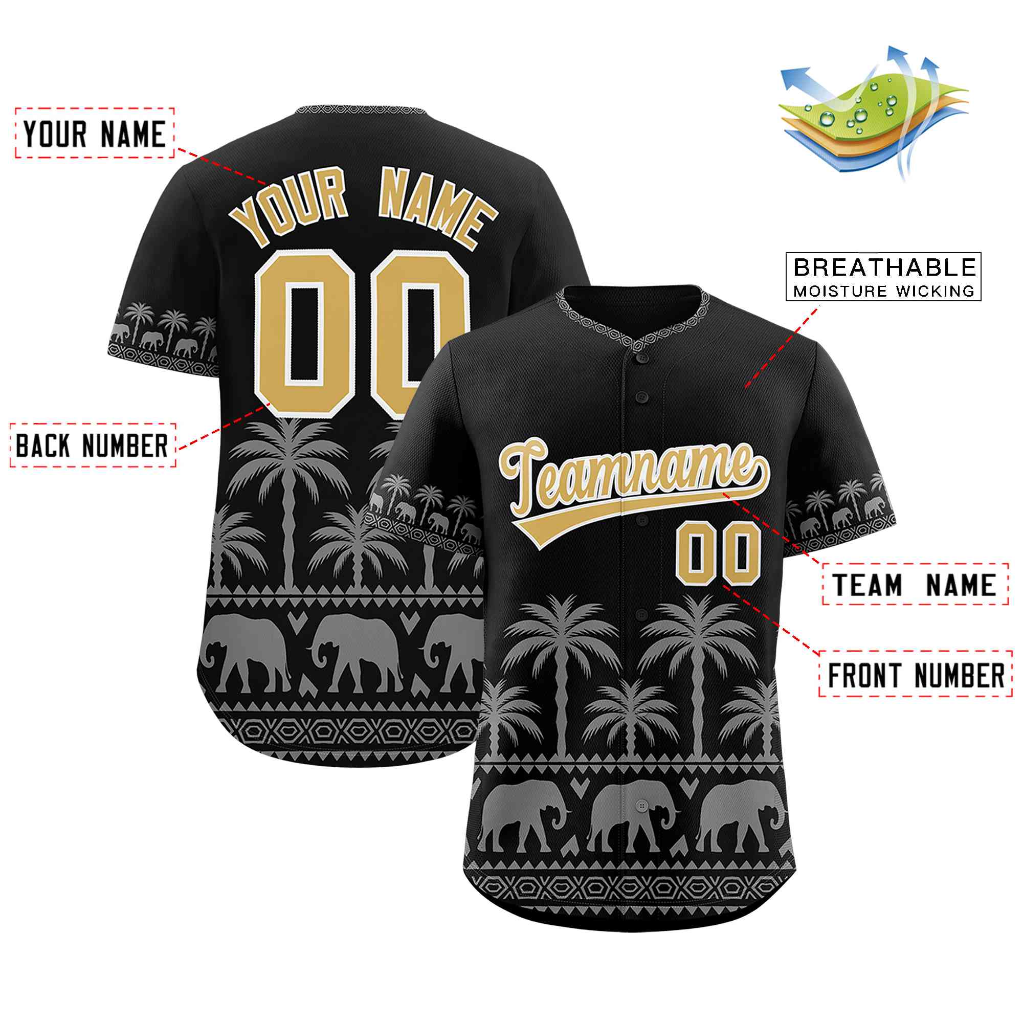 Custom Black Gray Graffiti Pattern Personalized Bossinia Style Authentic Baseball Jersey| KXKSHOP