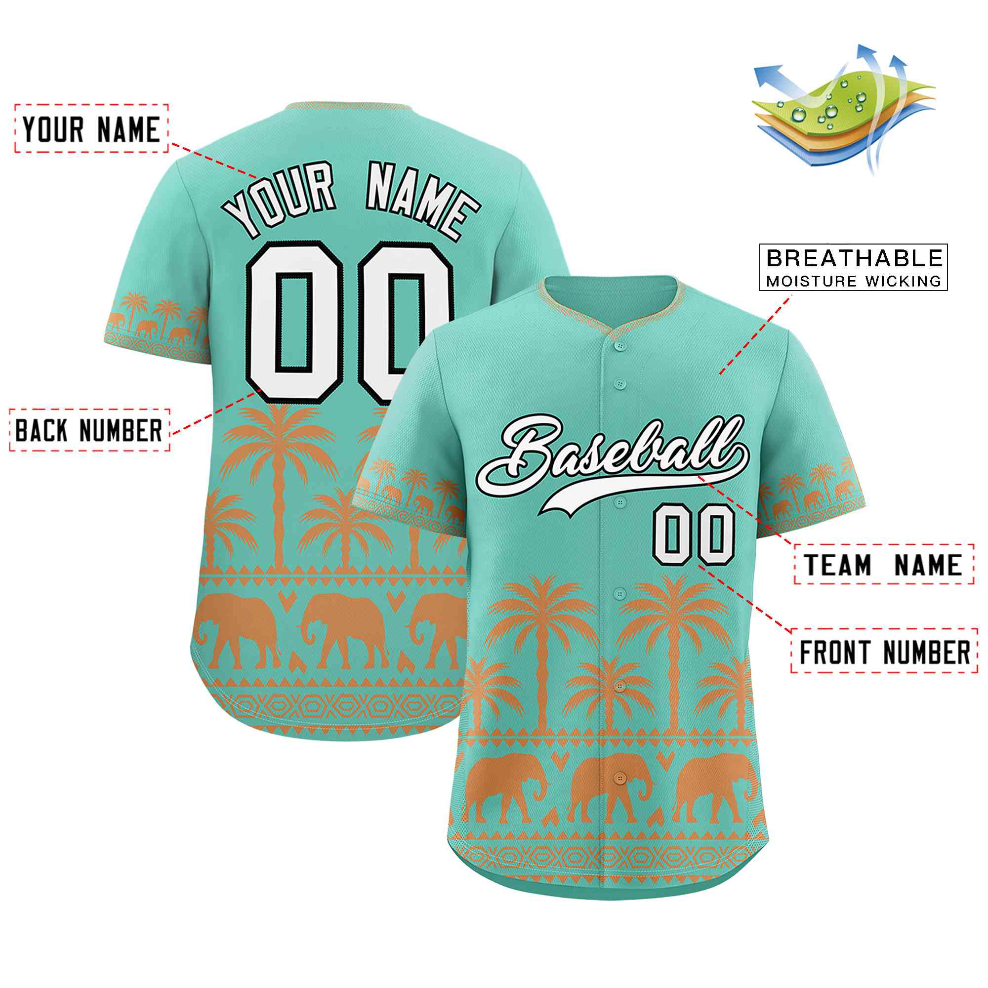 Custom Bright Green Desert Yellow Graffiti Pattern Personalized Bossinia Style Authentic Baseball Jersey| KXKSHOP
