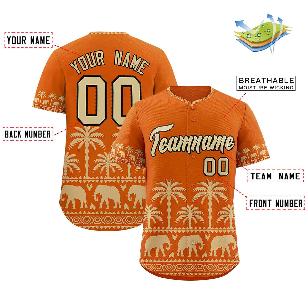 Custom Texas Orange Old Gold Graffiti Pattern Personalized Bossinia Style Authentic Baseball Jersey| KXKSHOP