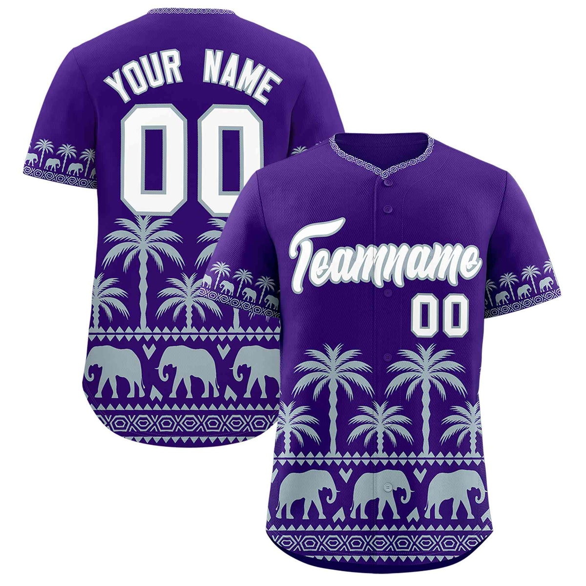 Custom Purple Silver Graffiti Pattern Personalized Bossinia Style Authentic Baseball Jersey| KXKSHOP
