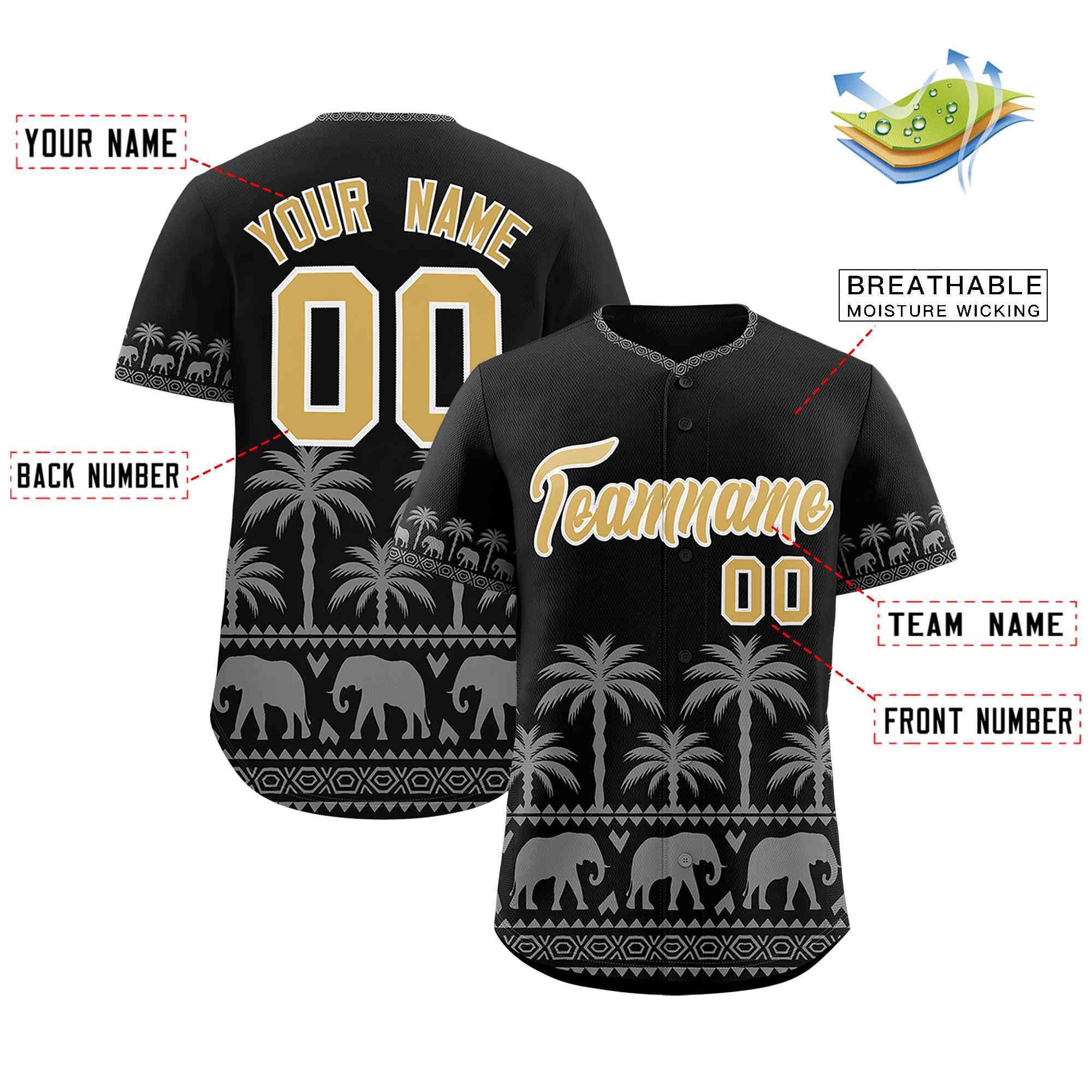 Custom Black Gray Graffiti Pattern Personalized Bossinia Style Authentic Baseball Jersey| KXKSHOP