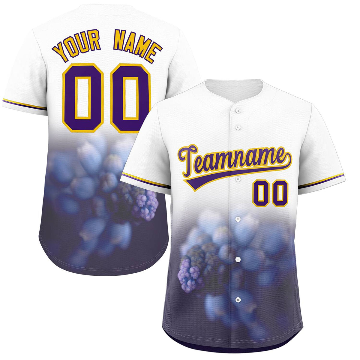 Custom White Personalized 3D Flower Design Authentic Baseball Jersey | KXKSHOP
