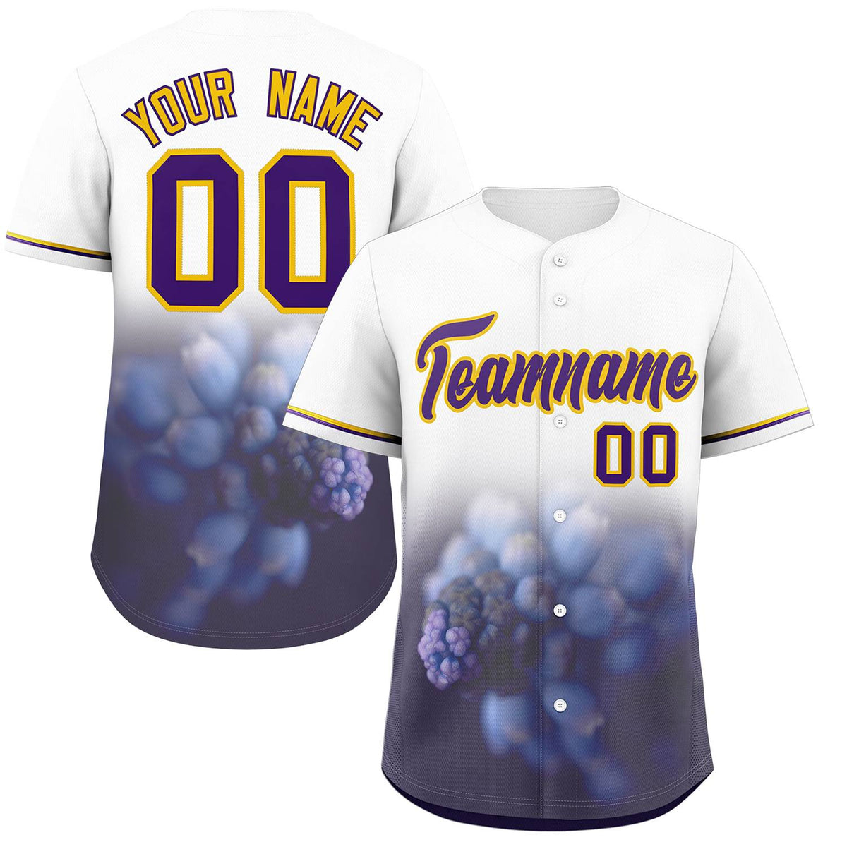 Custom White Personalized 3D Flower Design Authentic Baseball Jersey | KXKSHOP