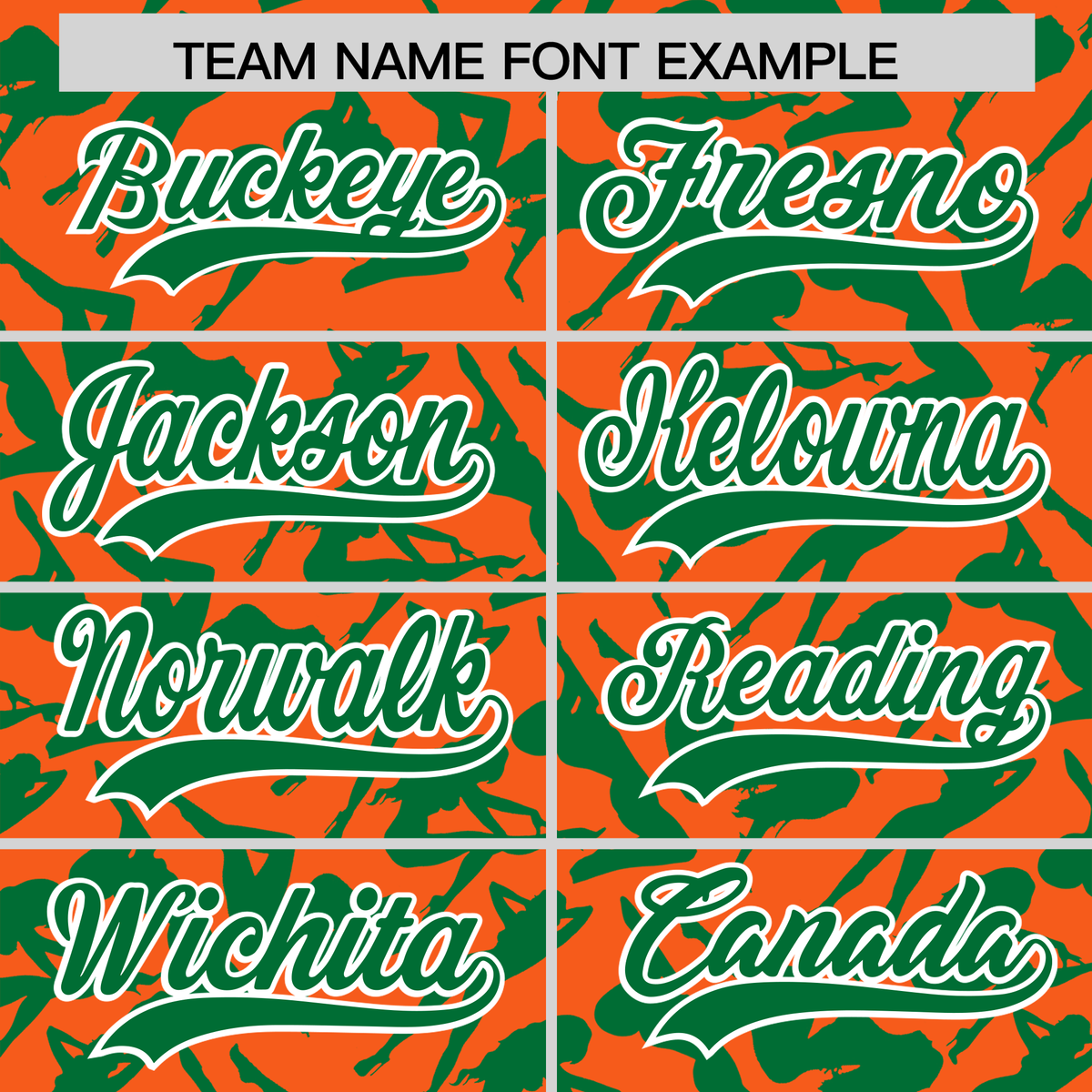 Custom Orange Kelly Green Playboy Graffiti Pattern Authentic Baseball Jersey| KXKSHOP