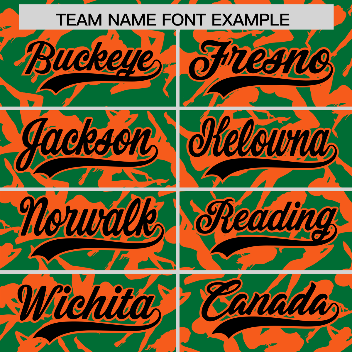 Custom Kelly Green Orange Playboy Graffiti Pattern Authentic Baseball Jersey| KXKSHOP