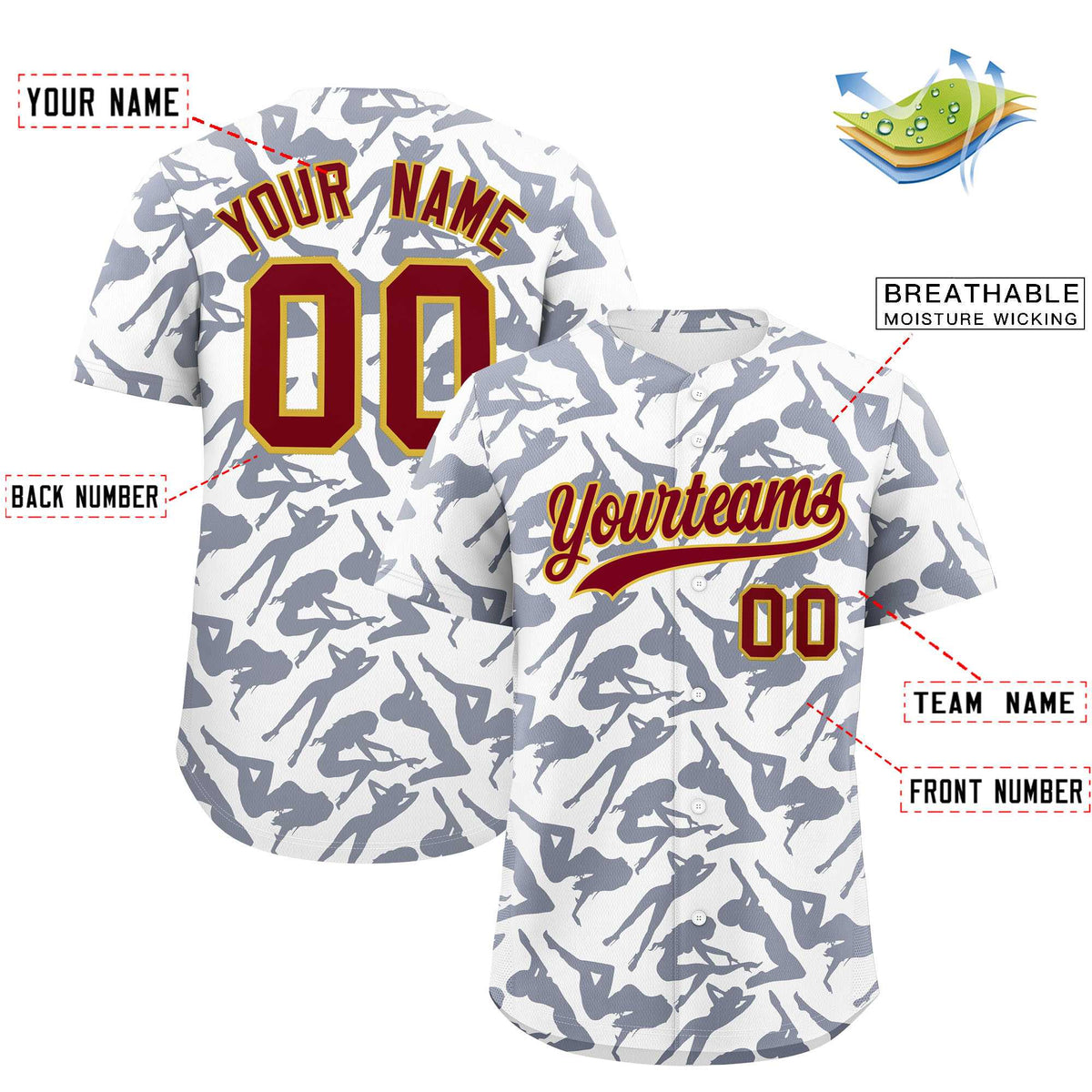 Custom White Navy Playboy Graffiti Pattern Authentic Baseball Jersey| KXKSHOP