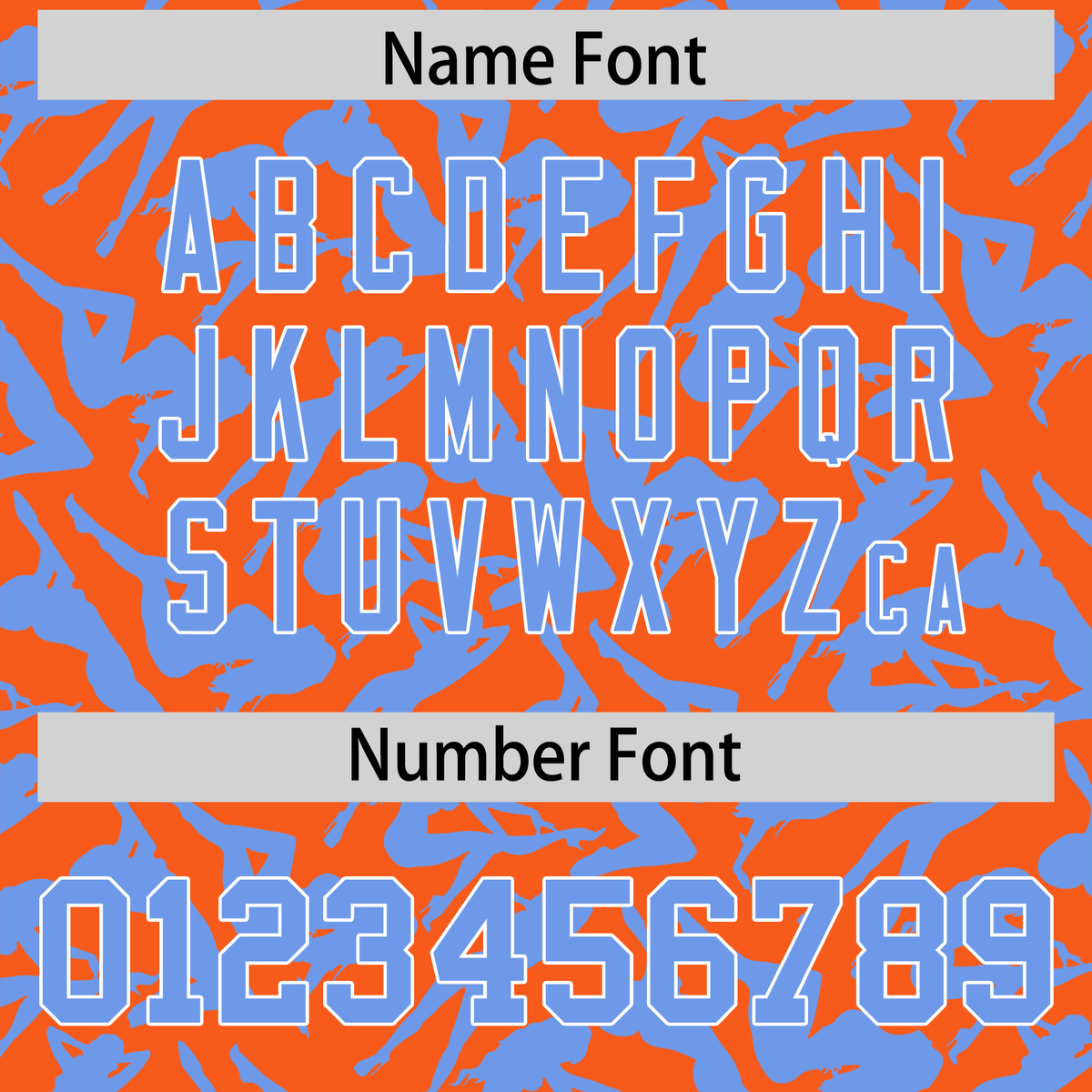 Custom Orange Light Blue Playboy Graffiti Pattern Authentic Baseball Jersey| KXKSHOP