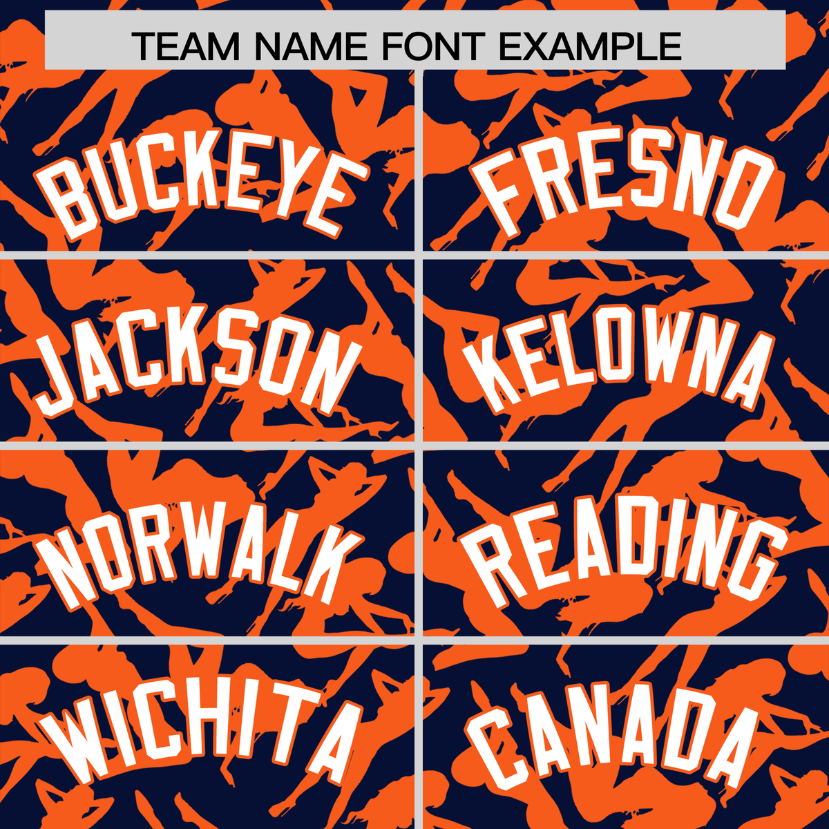 Custom Navy Orange Playboy Graffiti Pattern Authentic Baseball Jersey| KXKSHOP