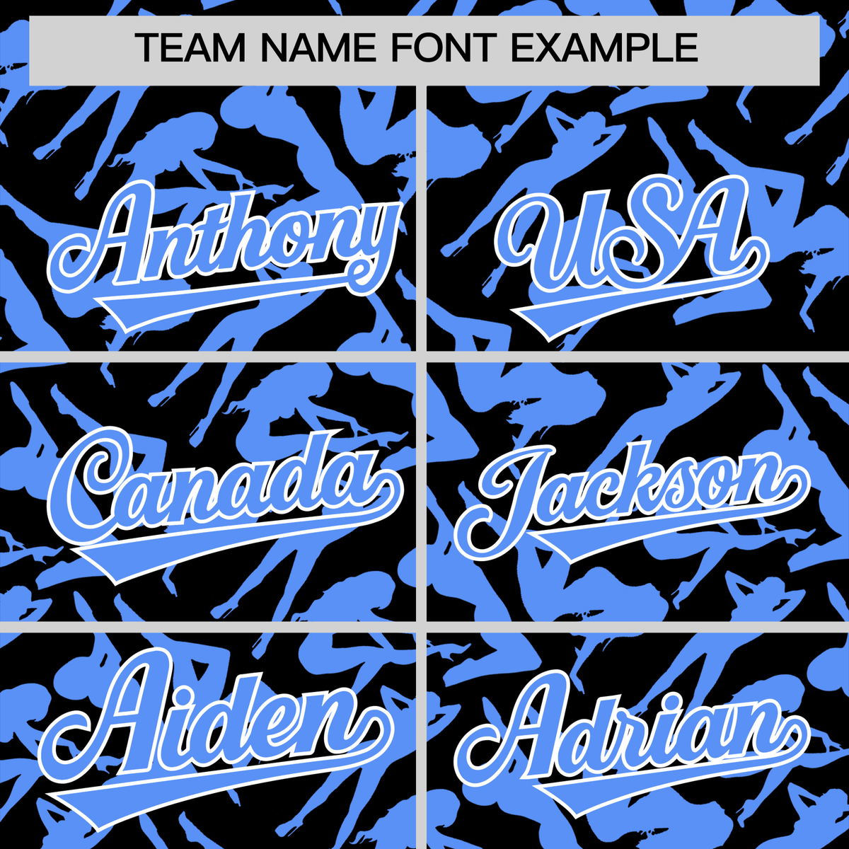 Custom Black Powder Blue Playboy Graffiti Pattern Authentic Baseball Jersey| KXKSHOP