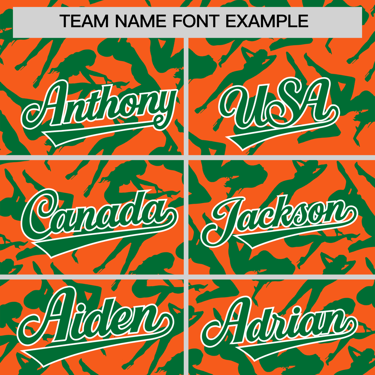 Custom Orange Kelly Green Playboy Graffiti Pattern Authentic Baseball Jersey| KXKSHOP