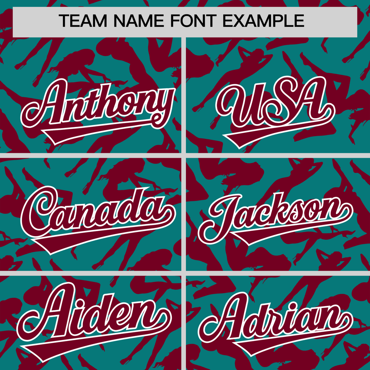 Custom Aqua Crimson Playboy Graffiti Pattern Authentic Baseball Jersey| KXKSHOP