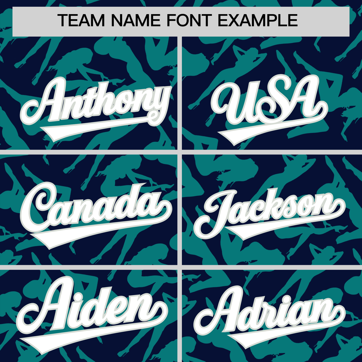 Custom Navy Aqua Playboy Graffiti Pattern Authentic Baseball Jersey| KXKSHOP