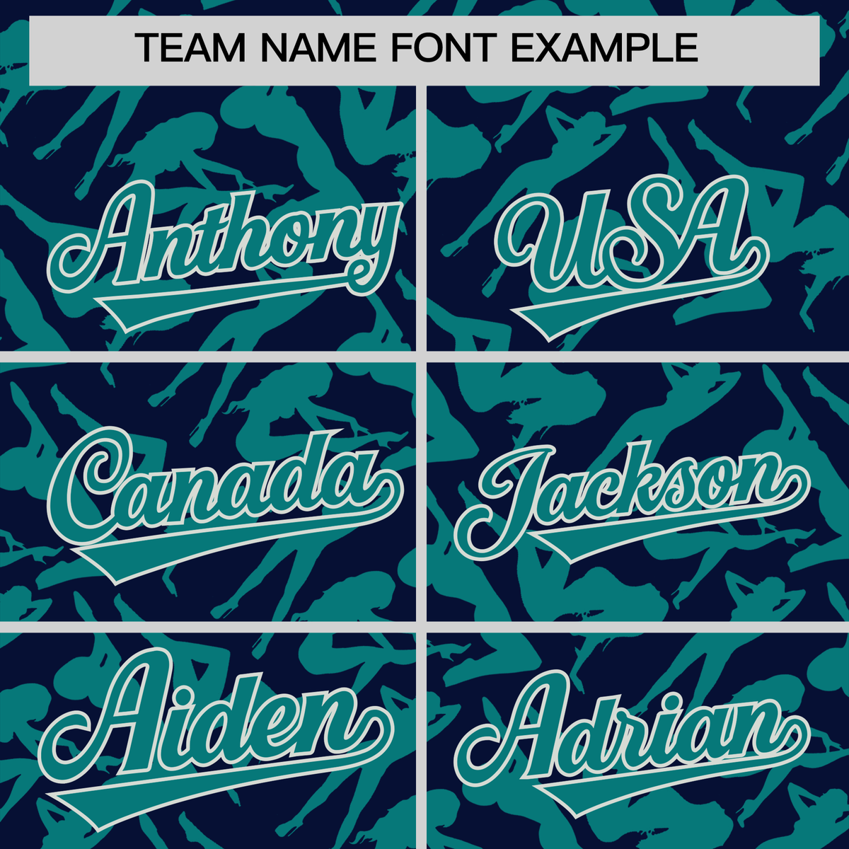 Custom Navy Aqua Playboy Graffiti Pattern Authentic Baseball Jersey| KXKSHOP