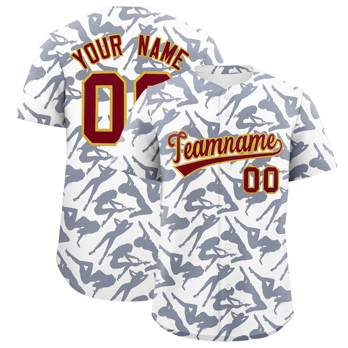 Custom White Navy Playboy Graffiti Pattern Authentic Baseball Jersey| KXKSHOP