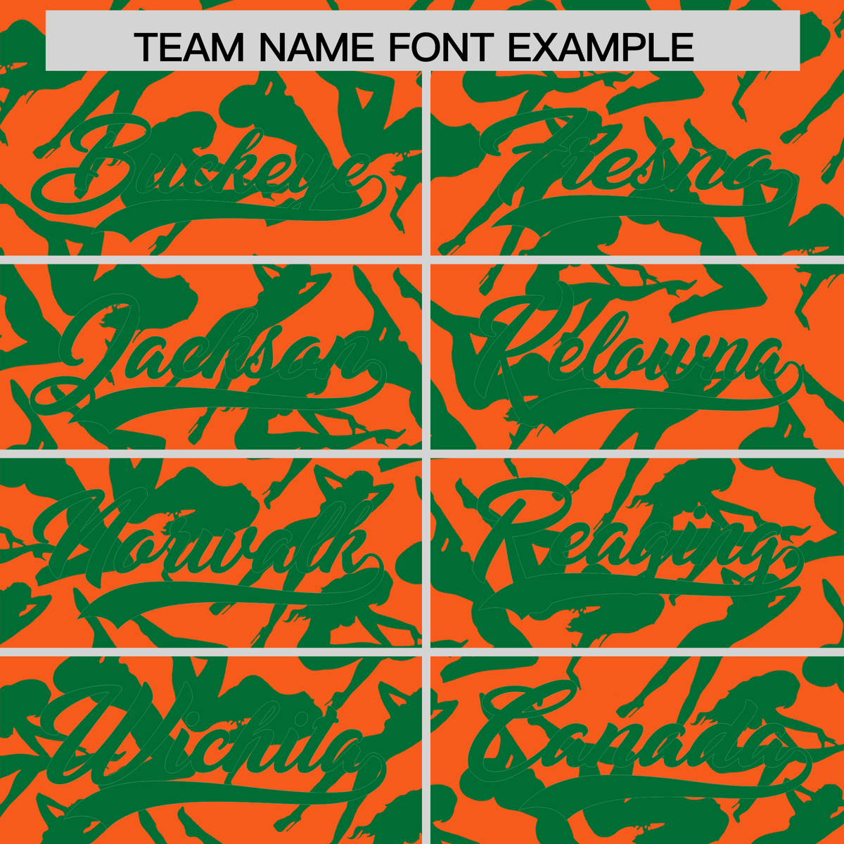 Custom Orange Kelly Green Playboy Graffiti Pattern Authentic Baseball Jersey| KXKSHOP