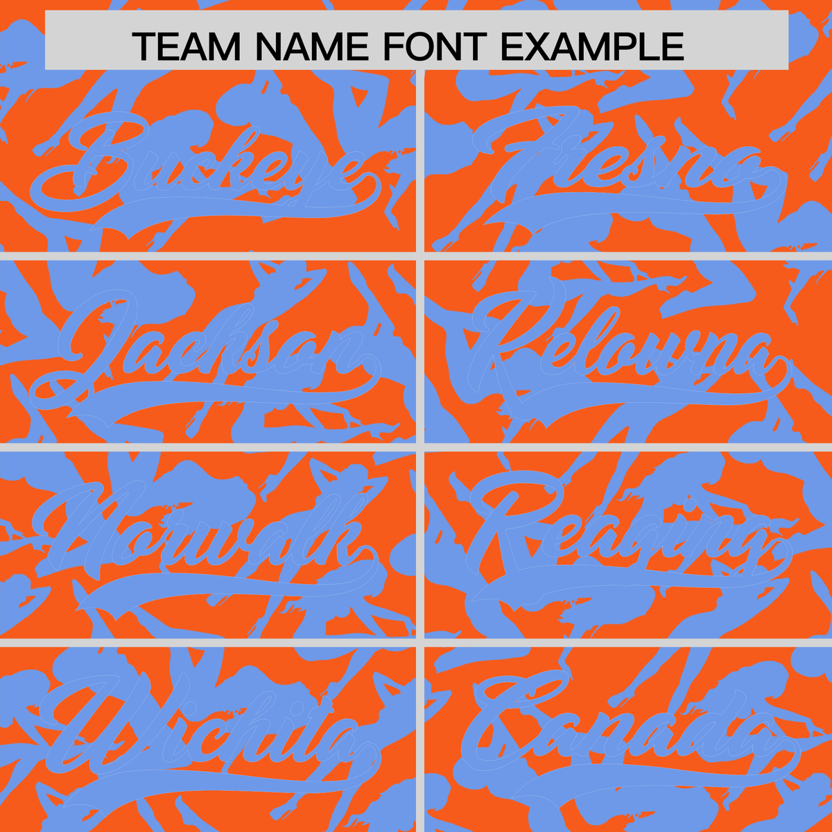 Custom Orange Light Blue Playboy Graffiti Pattern Authentic Baseball Jersey| KXKSHOP