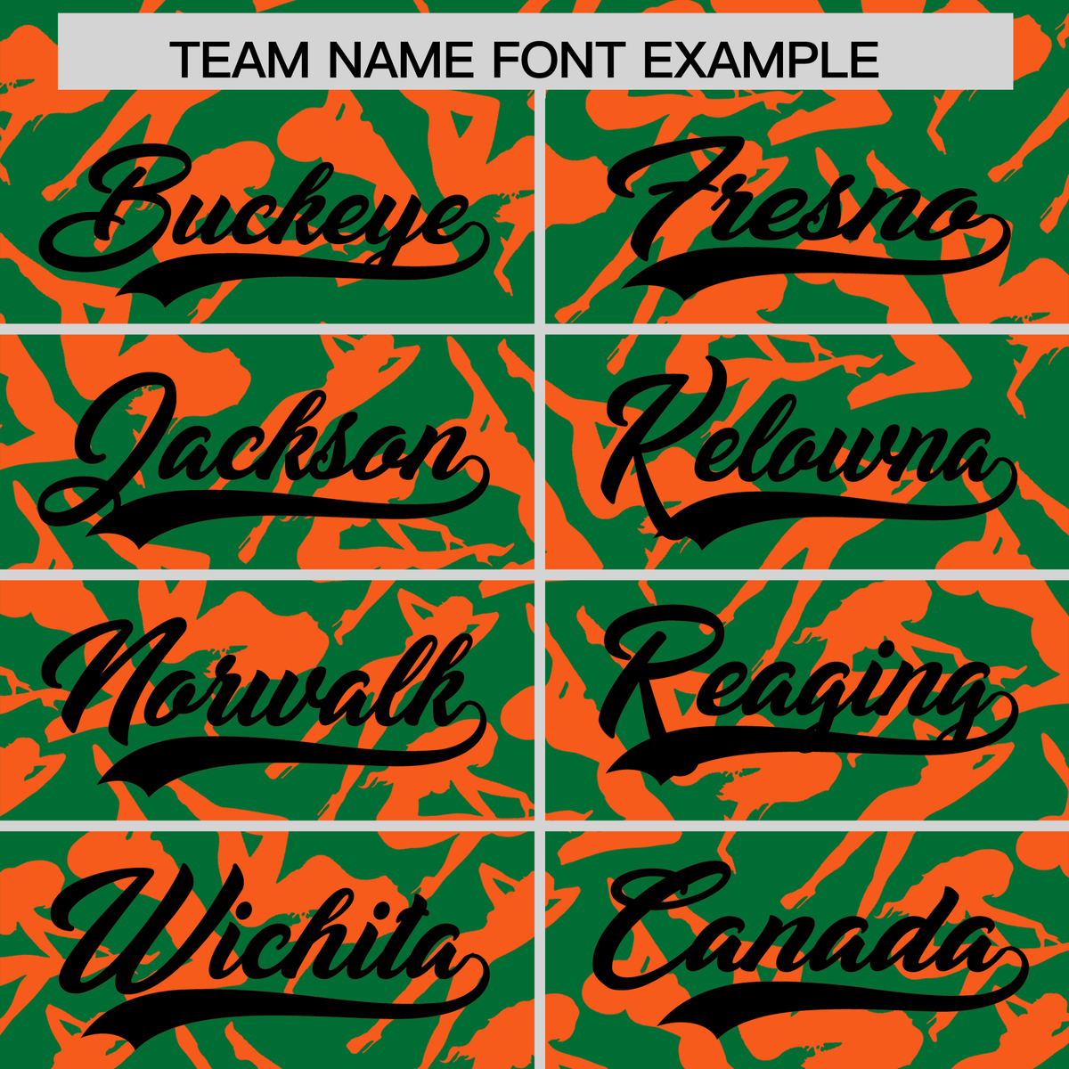 Custom Kelly Green Orange Playboy Graffiti Pattern Authentic Baseball Jersey| KXKSHOP