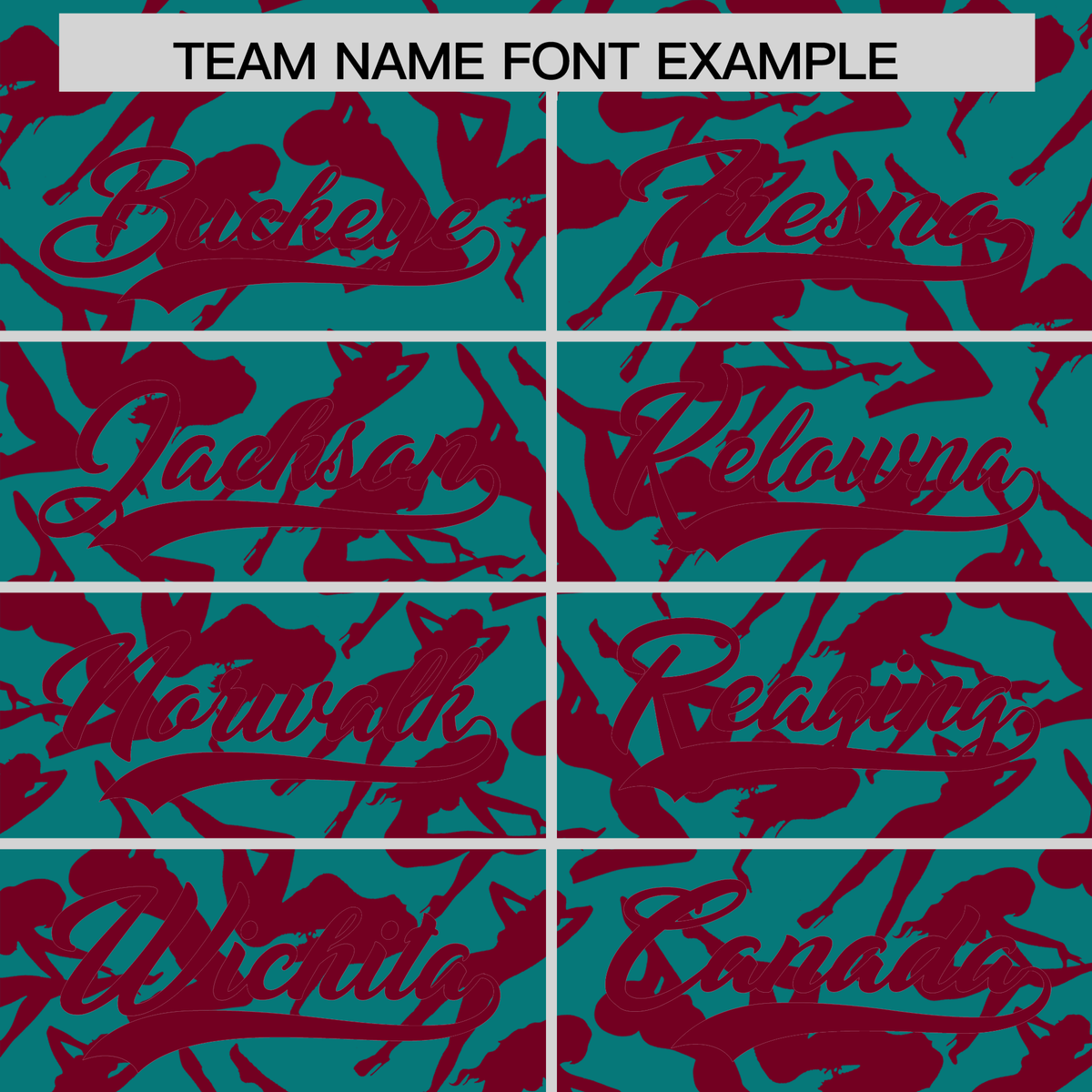 Custom Aqua Crimson Playboy Graffiti Pattern Authentic Baseball Jersey| KXKSHOP