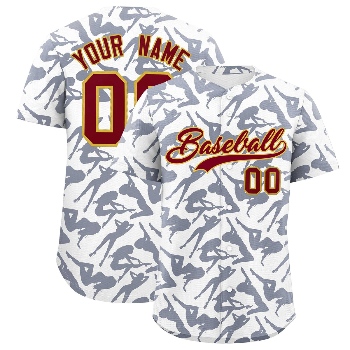 Custom White Navy Playboy Graffiti Pattern Authentic Baseball Jersey| KXKSHOP