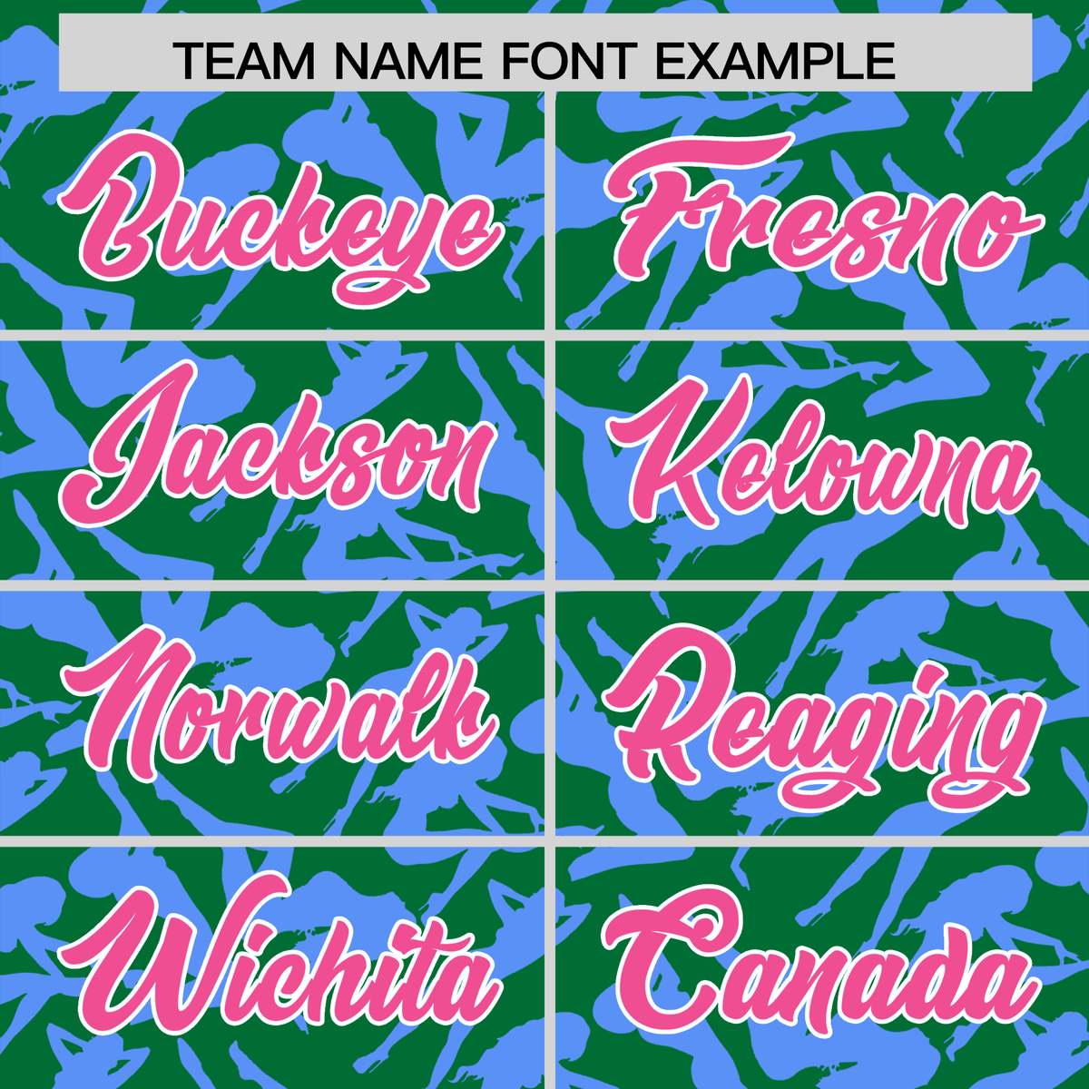 Custom Kelly Green Powder Blue Playboy Graffiti Pattern Authentic Baseball Jersey| KXKSHOP