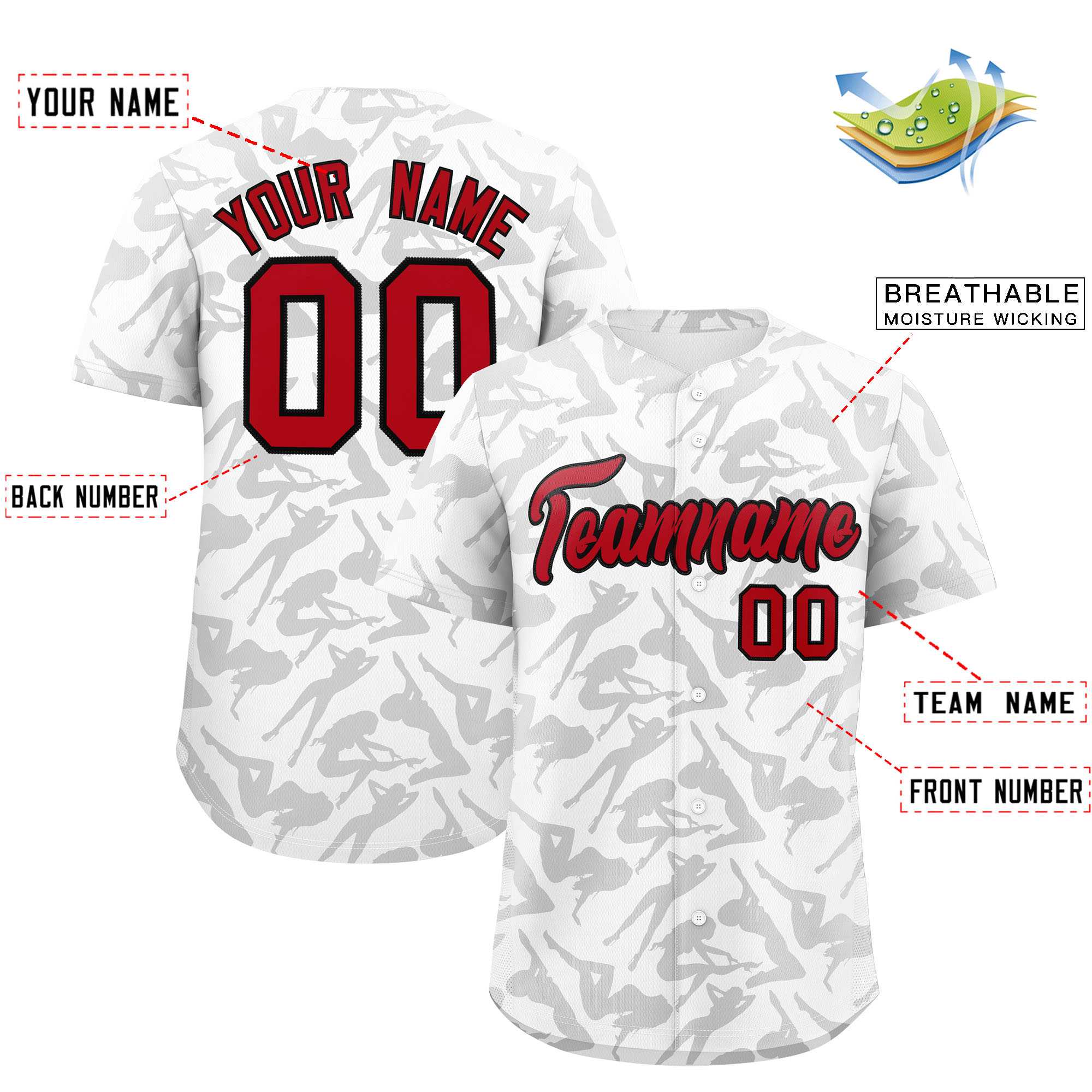 Custom White Gray Playboy Graffiti Pattern Authentic Baseball Jersey| KXKSHOP