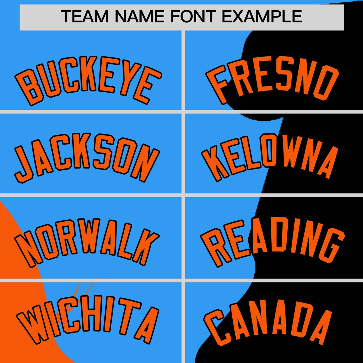 Custom Powder Blue Orange Black Silhouettes of Loving Couple Valentine's Day Baseball Jersey| KXKSHOP