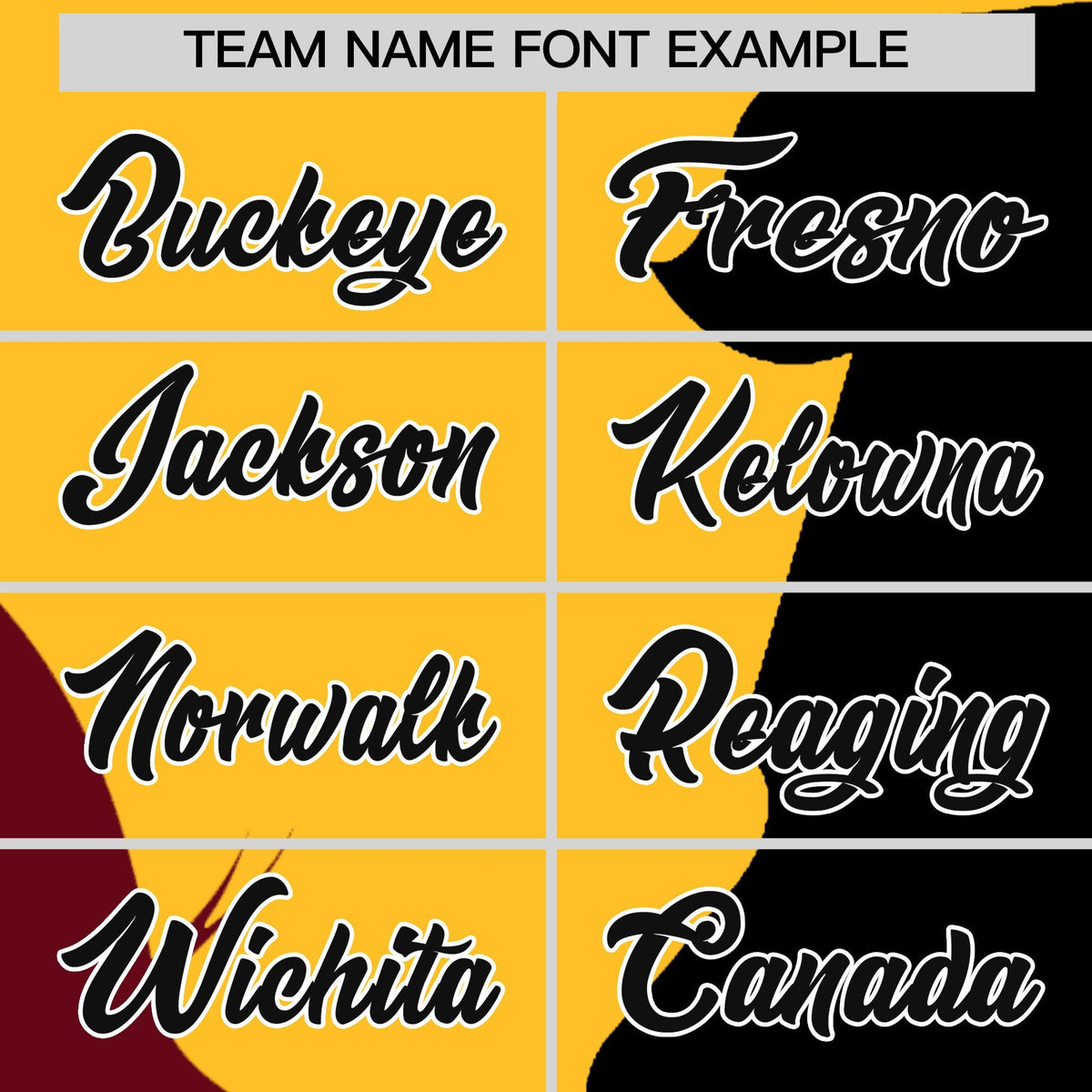 Custom Gold Crimson Black Silhouettes of Loving Couple Valentine's Day Baseball Jersey| KXKSHOP