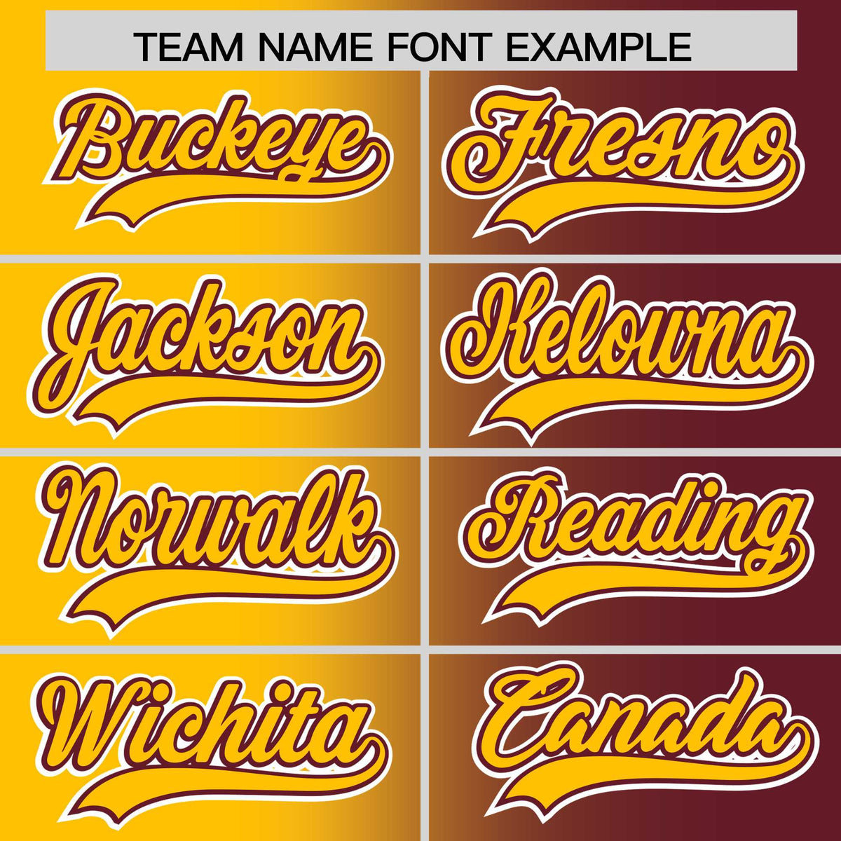Custom Yellow Maroon Two Tone Gradient Fashion Authentic Baseball Jersey