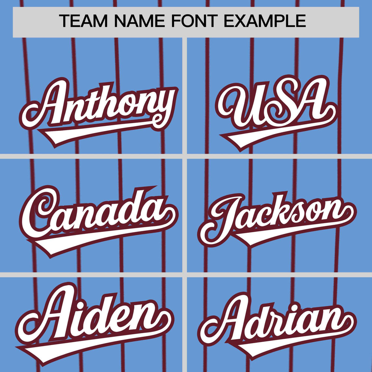 Custom Powder Blue Maroon Stripe Fashion Authentic Baseball Jersey