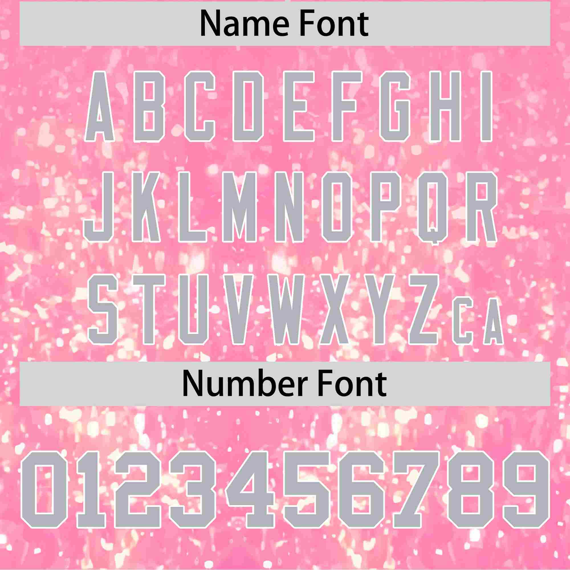 Custom Pink Gray Sparkle-Effect Pattern Gradient Fashion Authentic Baseball Jersey