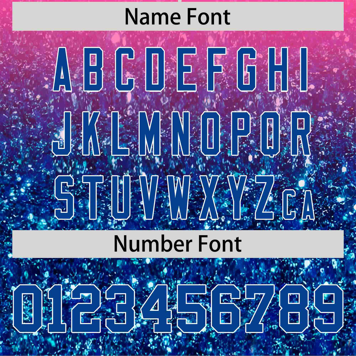 Custom Pink Royal Sparkle-Effect Pattern Gradient Fashion Authentic Baseball Jersey