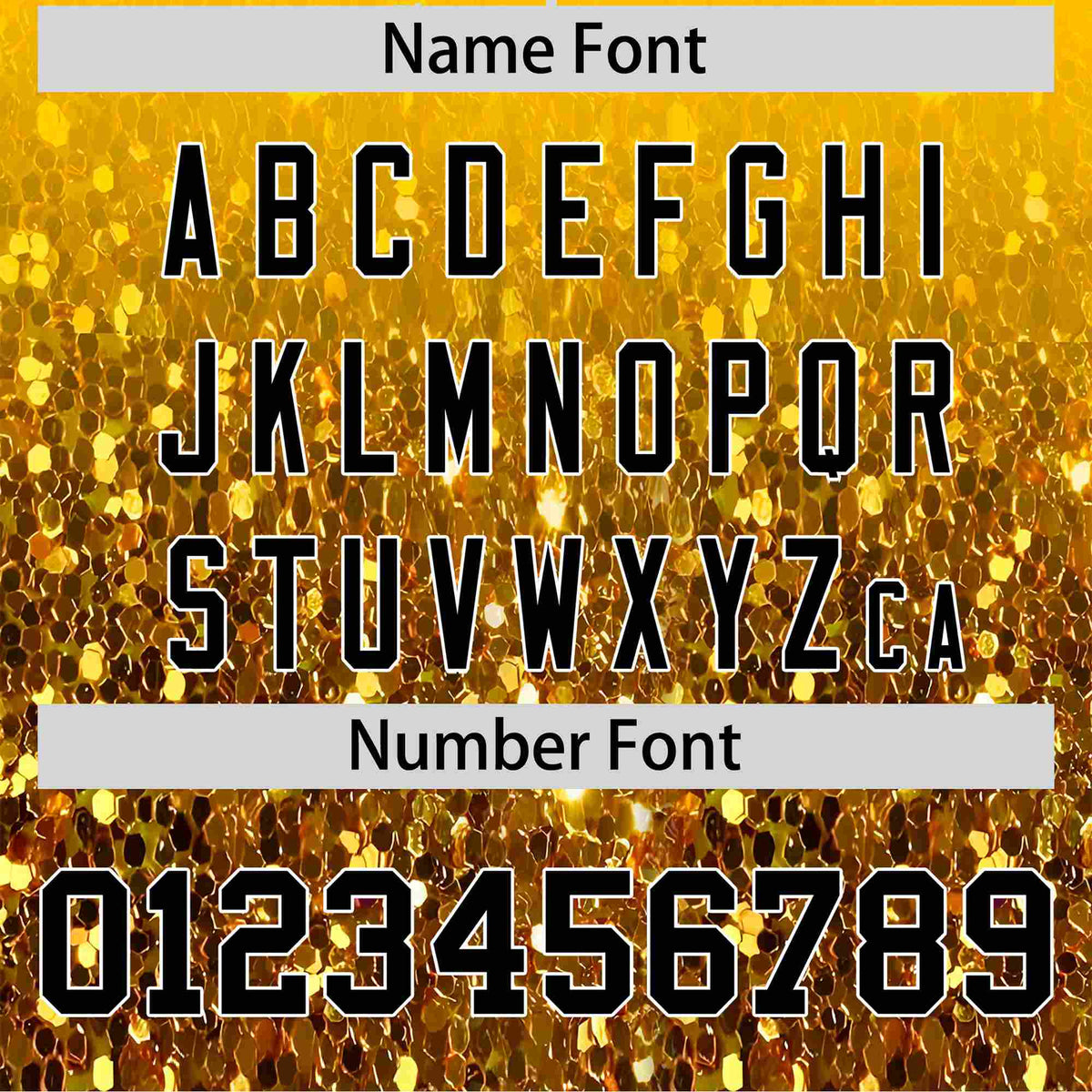 Custom Gold Black Sparkle-Effect Pattern Gradient Fashion Authentic Baseball Jersey