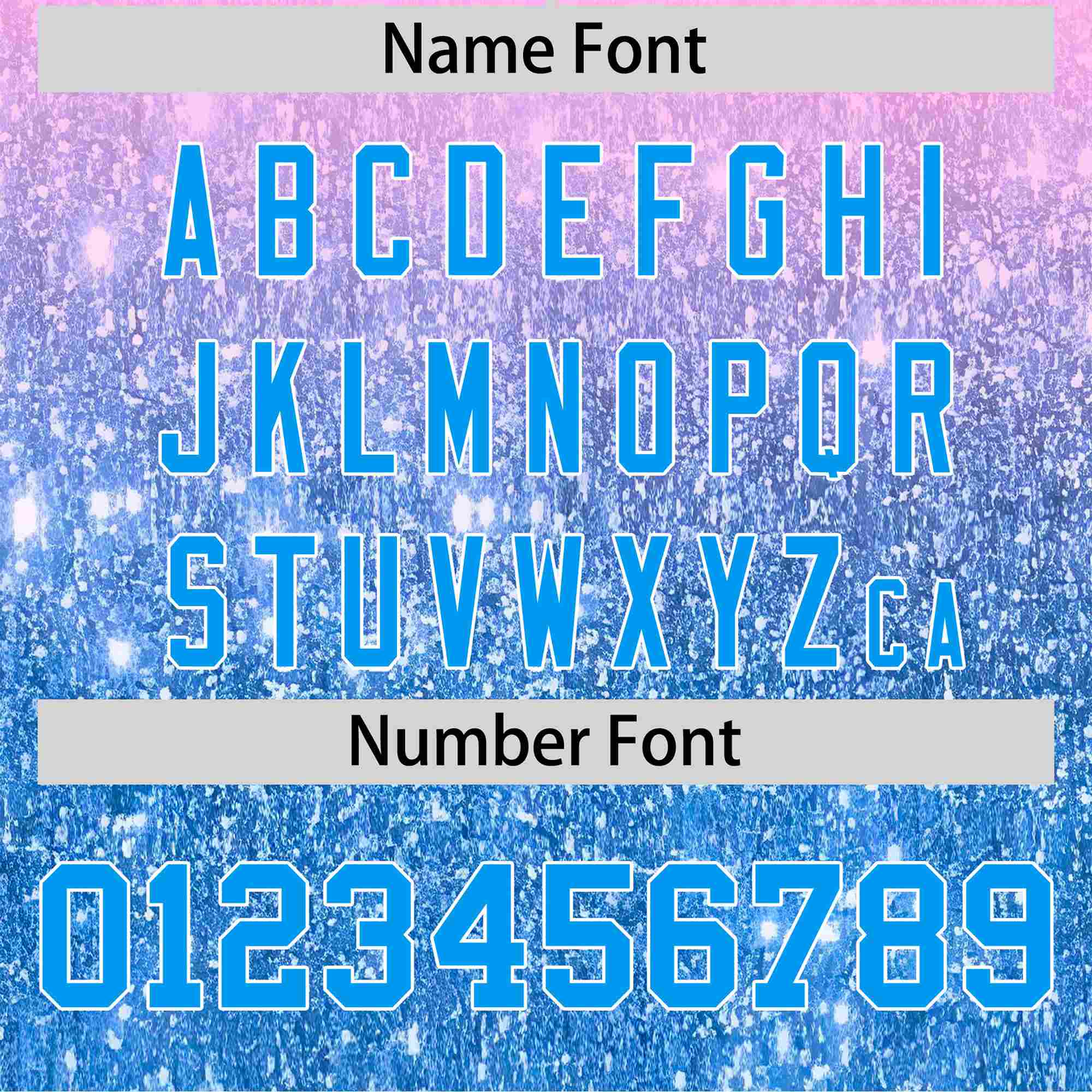 Custom Light Pink Powder Blue Sparkle-Effect Pattern Gradient Fashion Authentic Baseball Jersey