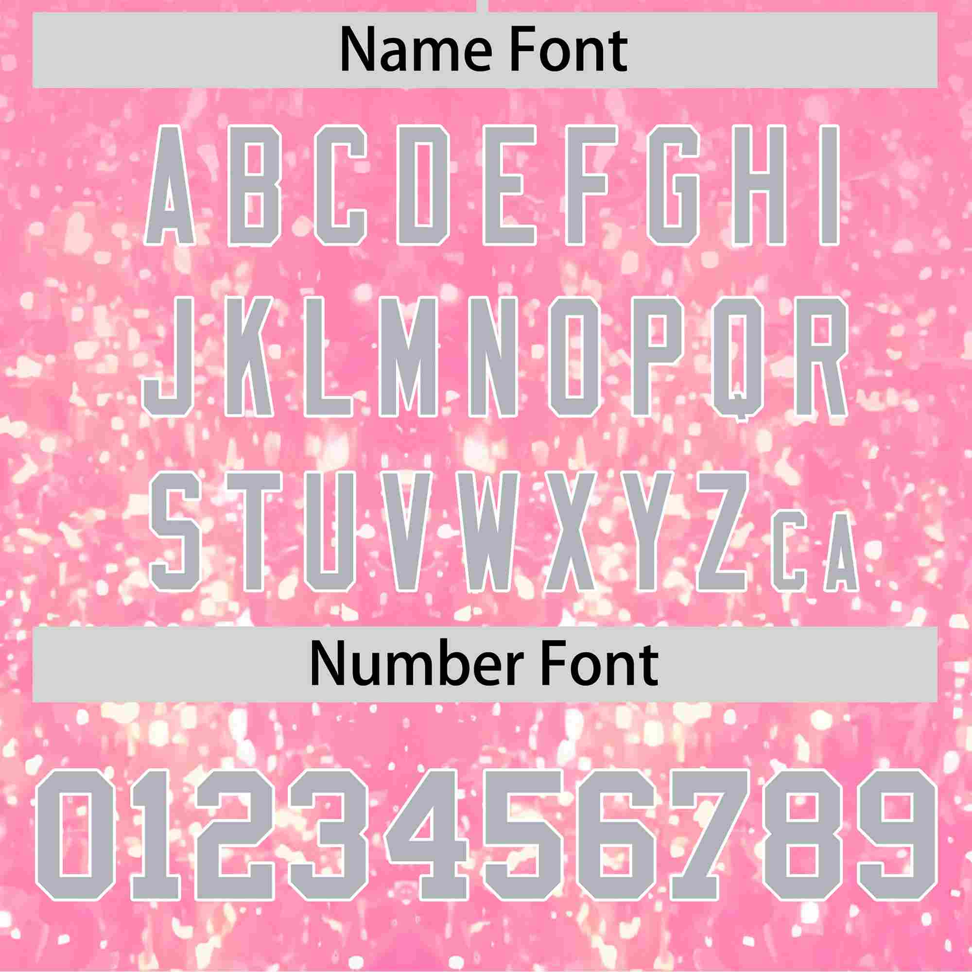 Custom Pink Gray Sparkle-Effect Pattern Gradient Fashion Authentic Baseball Jersey