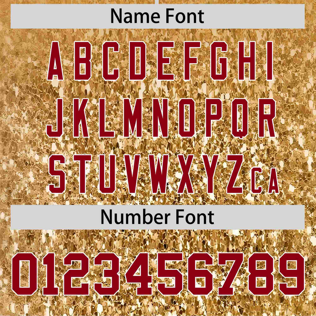 Custom Old Gold Crimson Sparkle-Effect Pattern Gradient Fashion Authentic Baseball Jersey