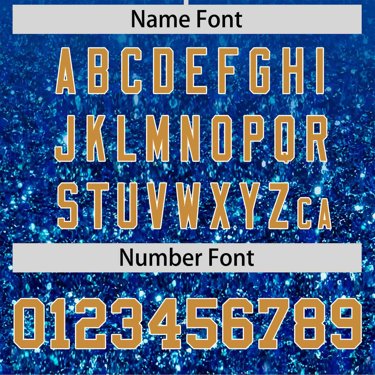 Custom Royal Old Gold Sparkle-Effect Pattern Gradient Fashion Authentic Baseball Jersey