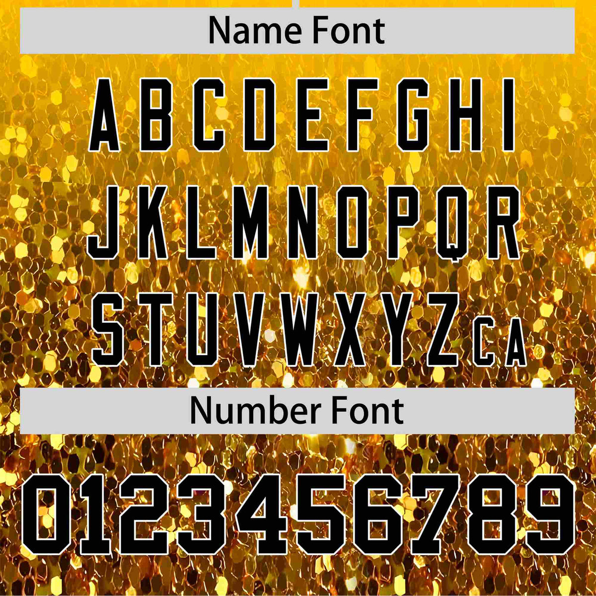 Custom Gold Black Sparkle-Effect Pattern Gradient Fashion Authentic Baseball Jersey