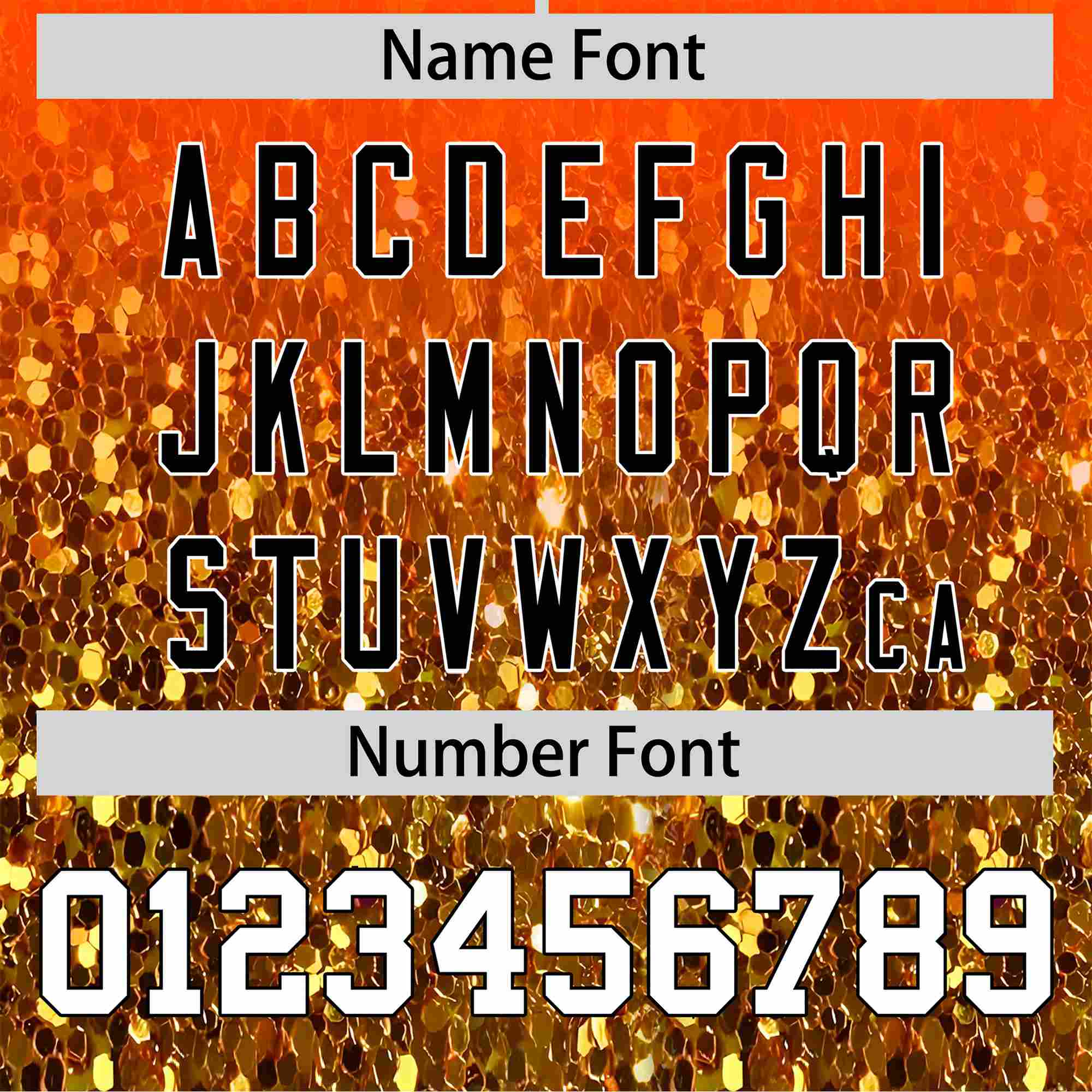 Custom Orange White Sparkle-Effect Pattern Gradient Fashion Authentic Baseball Jersey