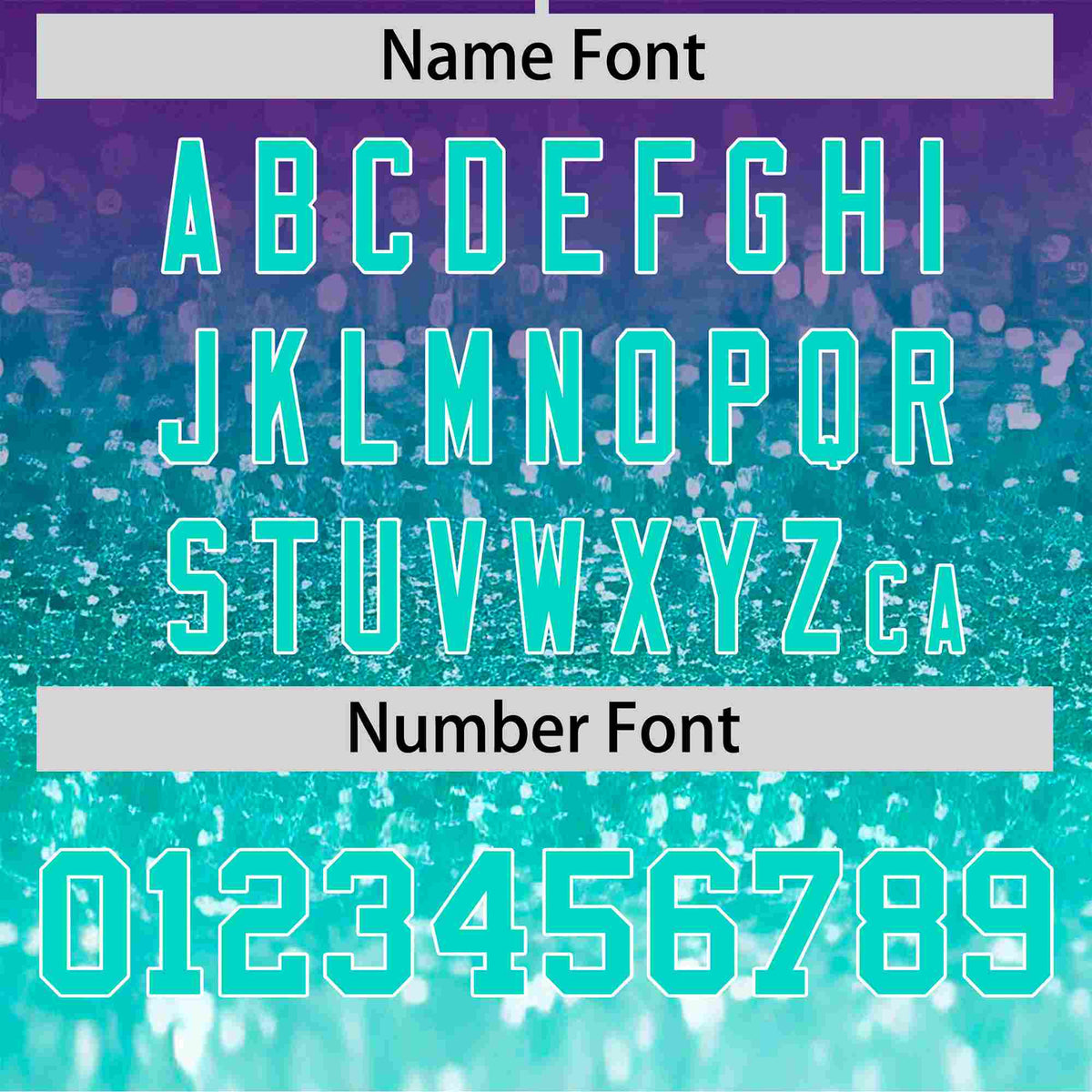 Custom Purple Aqua Sparkle-Effect Pattern Gradient Fashion Authentic Baseball Jersey