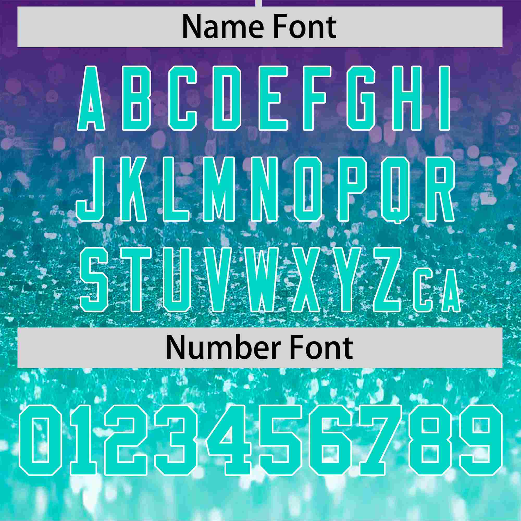 Custom Purple Aqua Sparkle-Effect Pattern Gradient Fashion Authentic Baseball Jersey