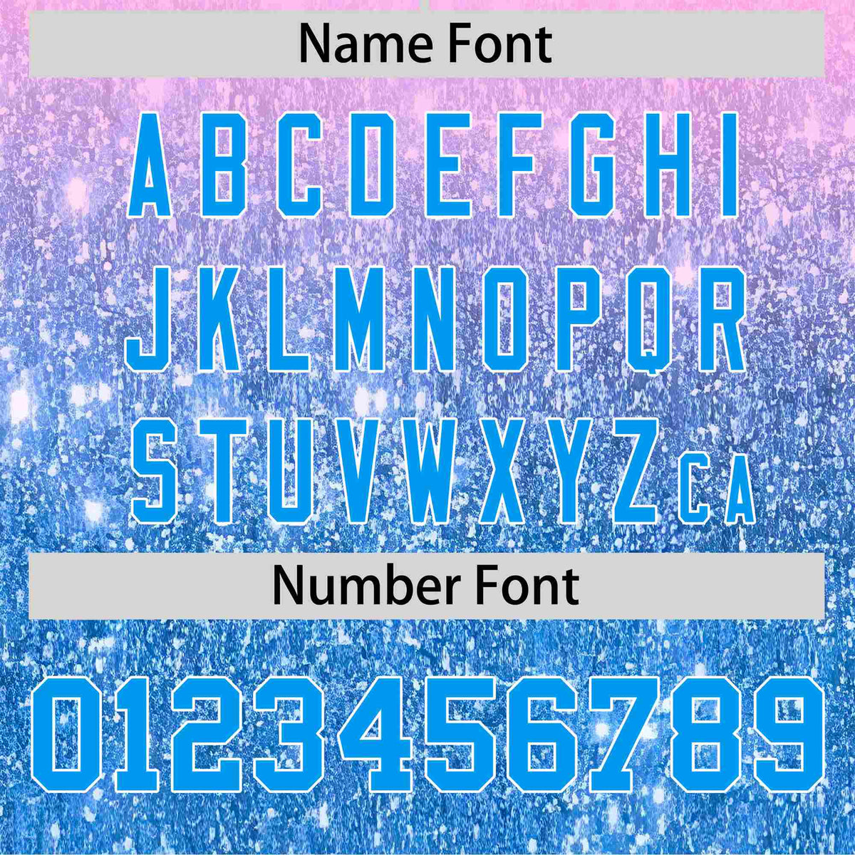 Custom Light Pink Powder Blue Sparkle-Effect Pattern Gradient Fashion Authentic Baseball Jersey