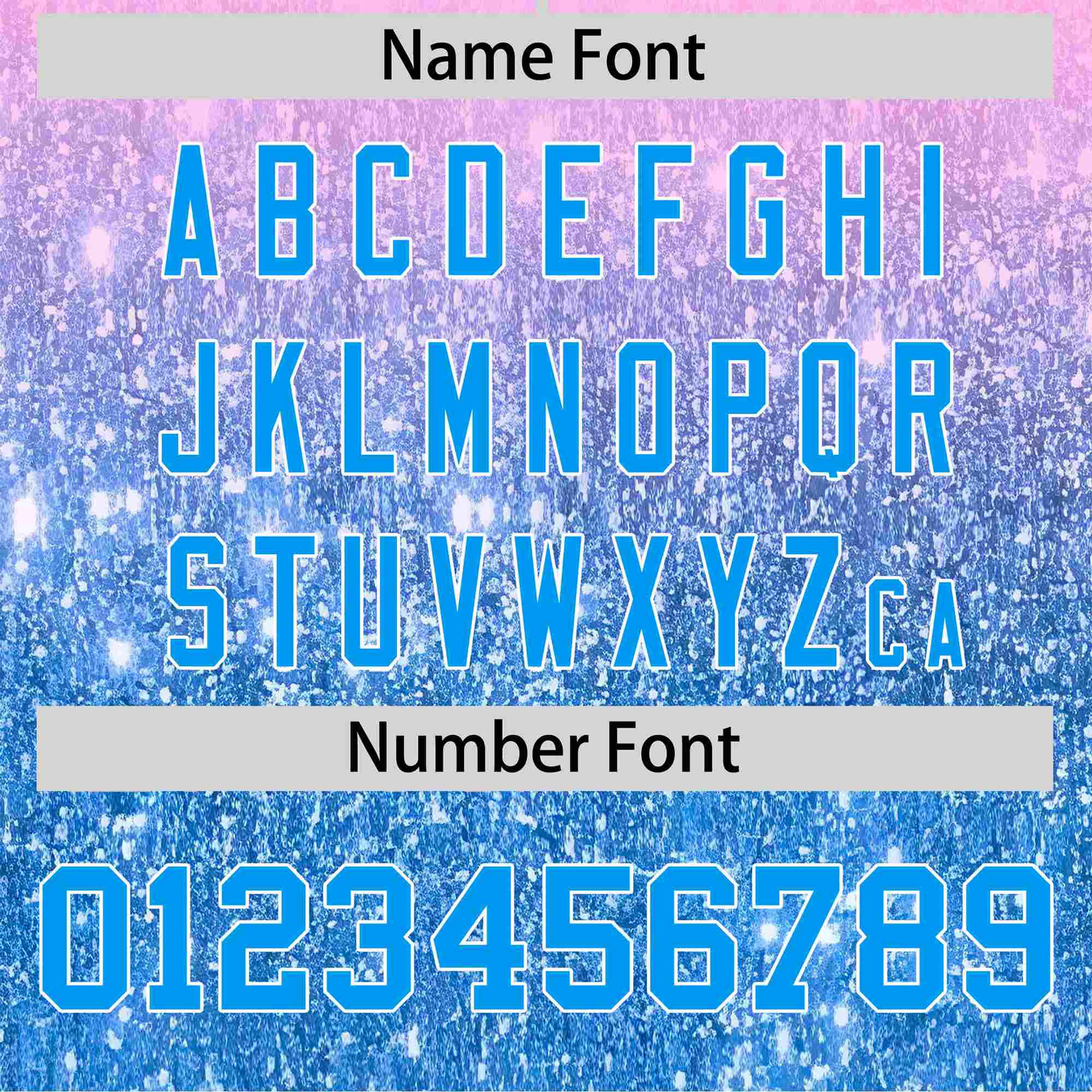 Custom Light Pink Powder Blue Sparkle-Effect Pattern Gradient Fashion Authentic Baseball Jersey