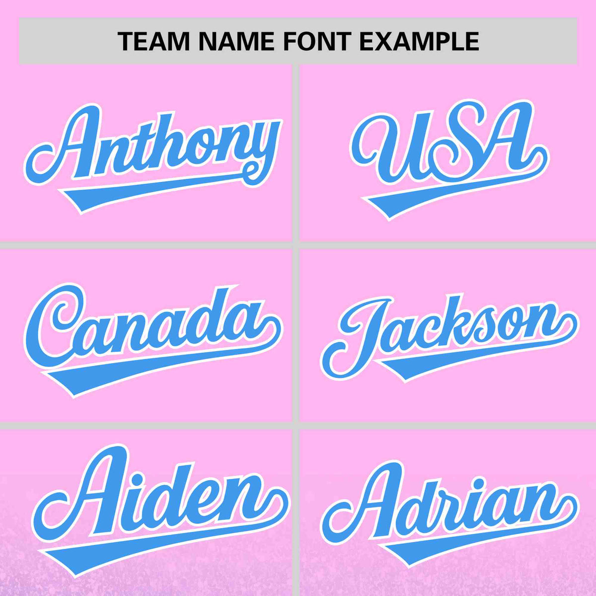 Custom Light Pink Powder Blue Sparkle-Effect Pattern Gradient Fashion Authentic Baseball Jersey