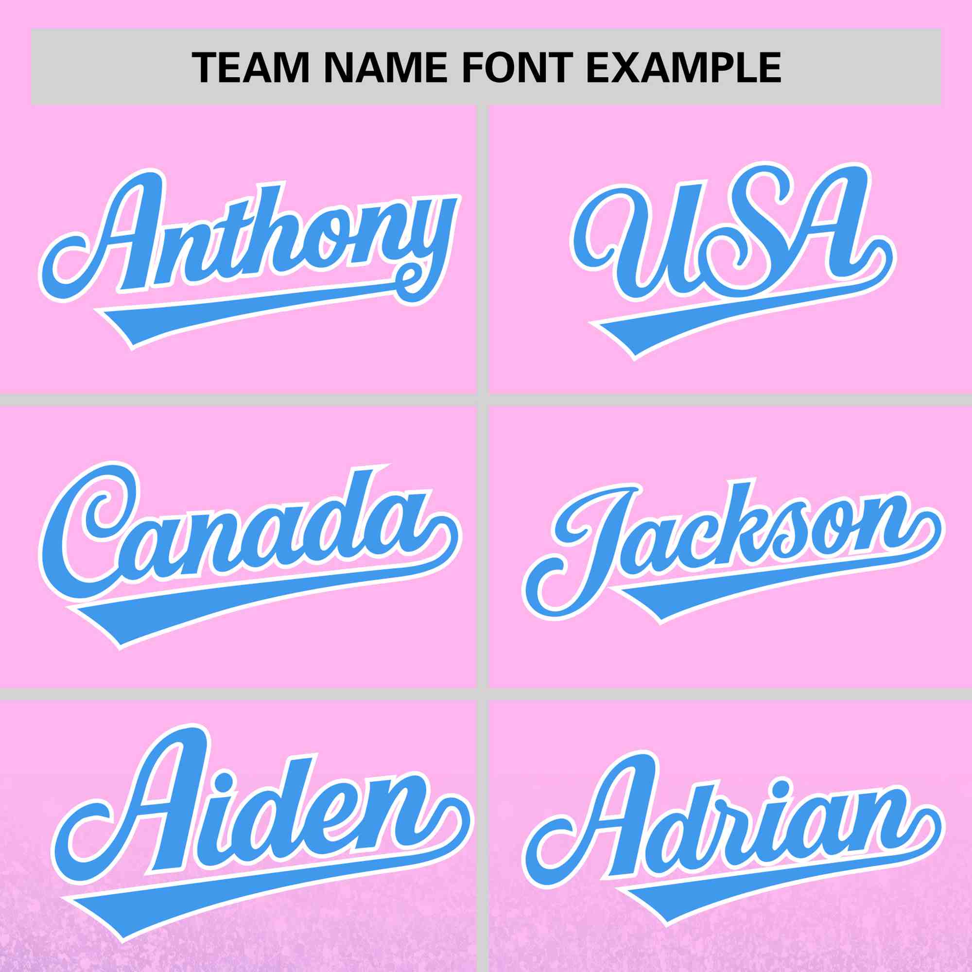 Custom Light Pink Powder Blue Sparkle-Effect Pattern Gradient Fashion Authentic Baseball Jersey