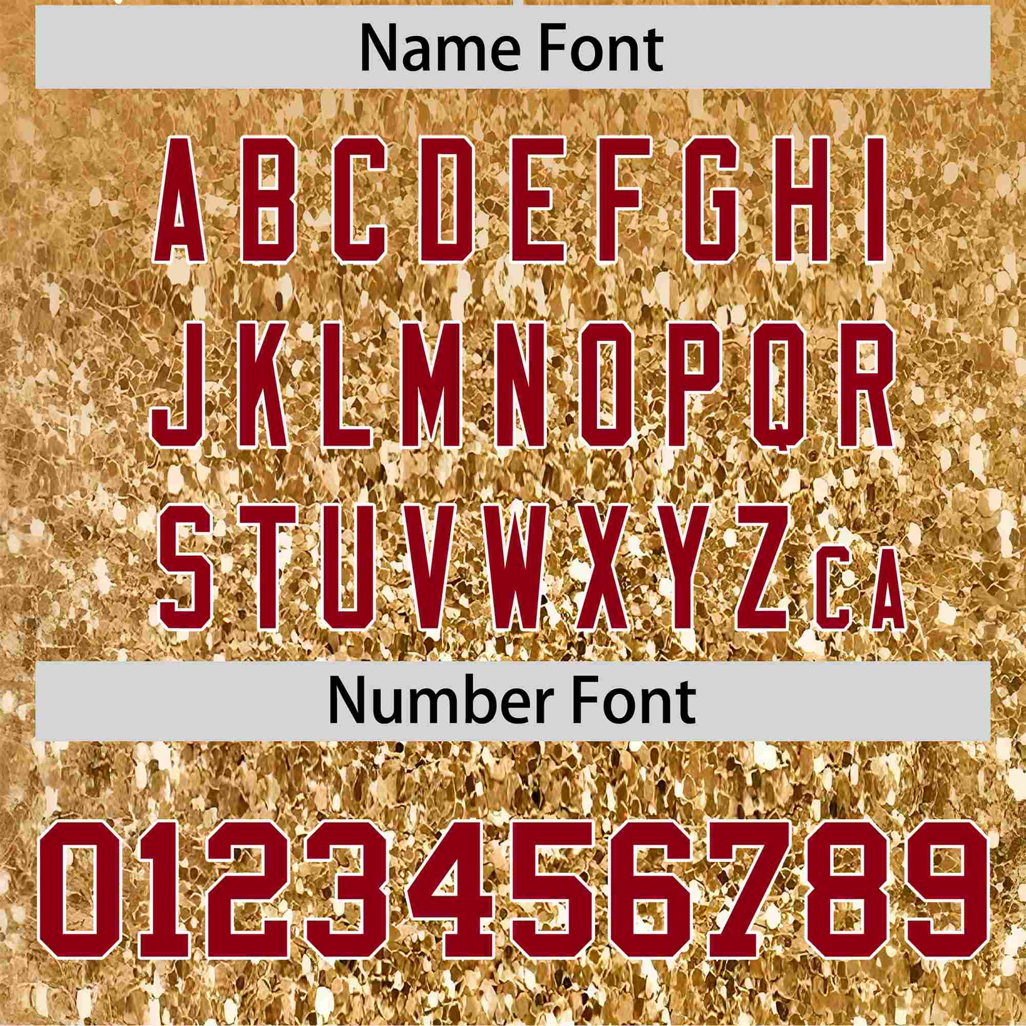 Custom Old Gold Crimson Sparkle-Effect Pattern Gradient Fashion Authentic Baseball Jersey