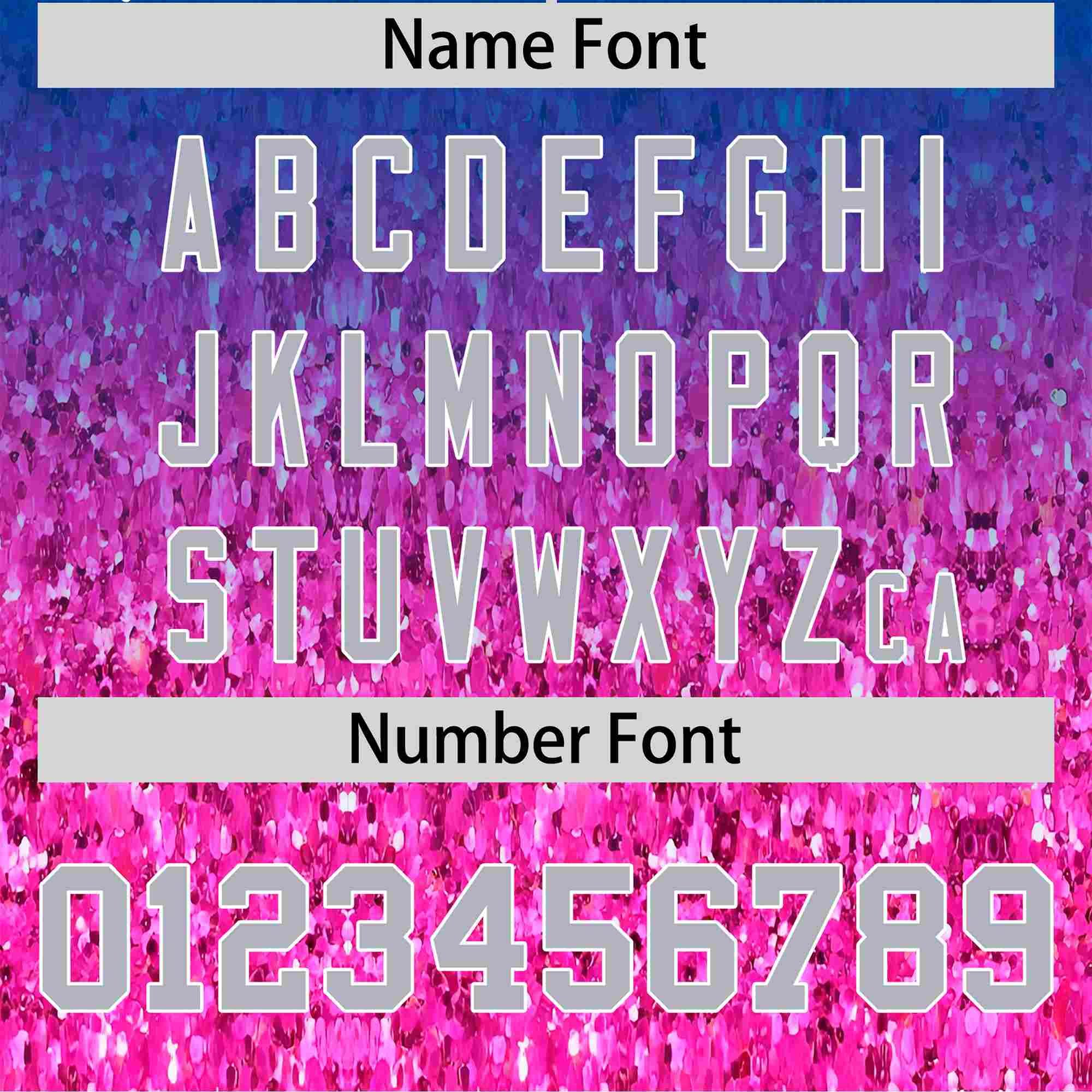 Custom Royal Gray Sparkle-Effect Pattern Gradient Fashion Authentic Baseball Jersey