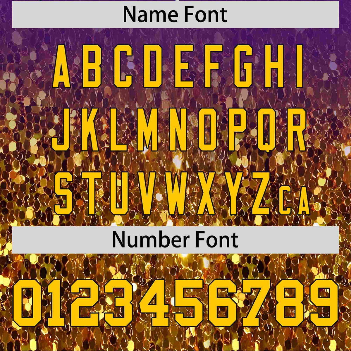 Custom Purple Gold Sparkle-Effect Pattern Gradient Fashion Authentic Baseball Jersey