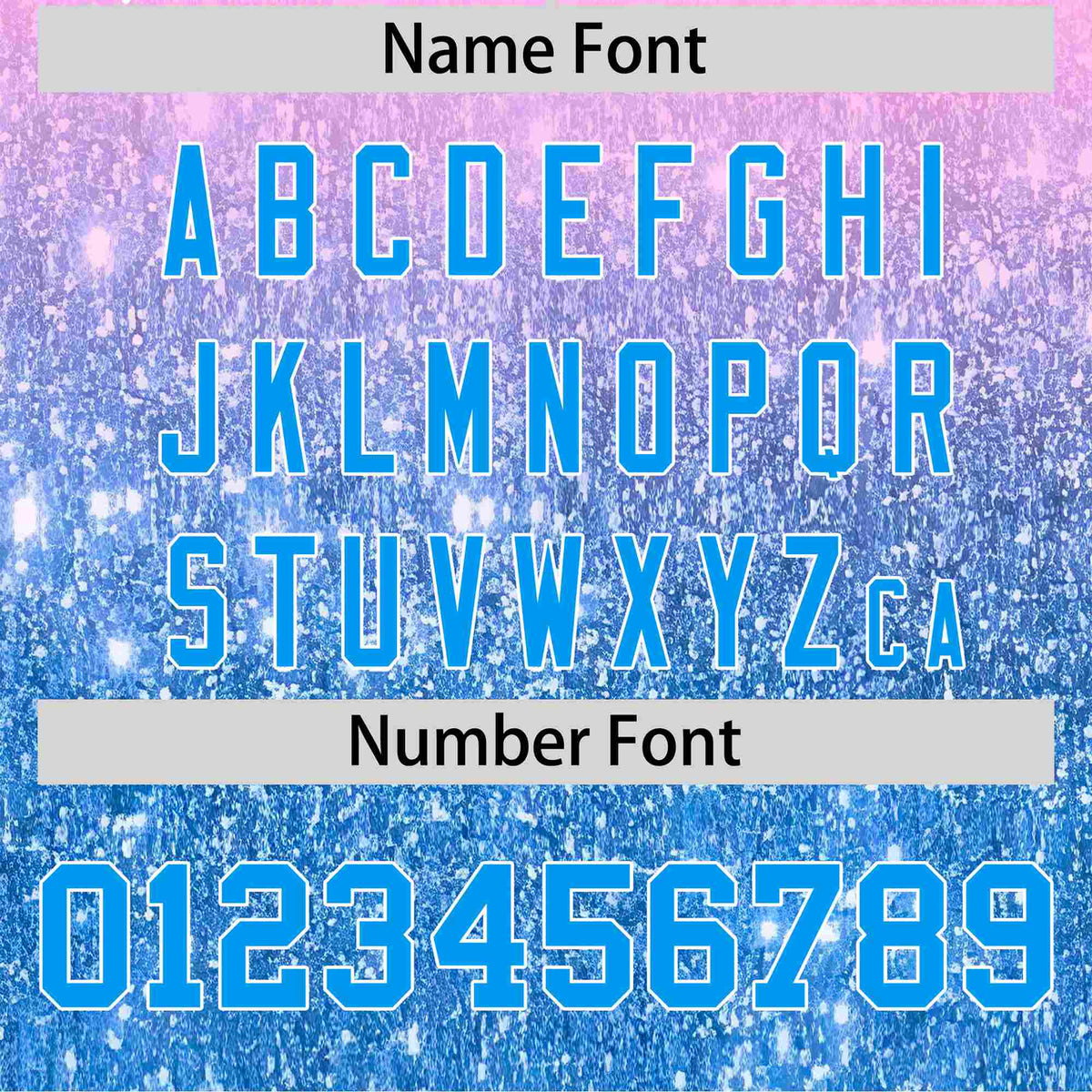 Custom Light Pink Powder Blue Sparkle-Effect Pattern Gradient Fashion Authentic Baseball Jersey