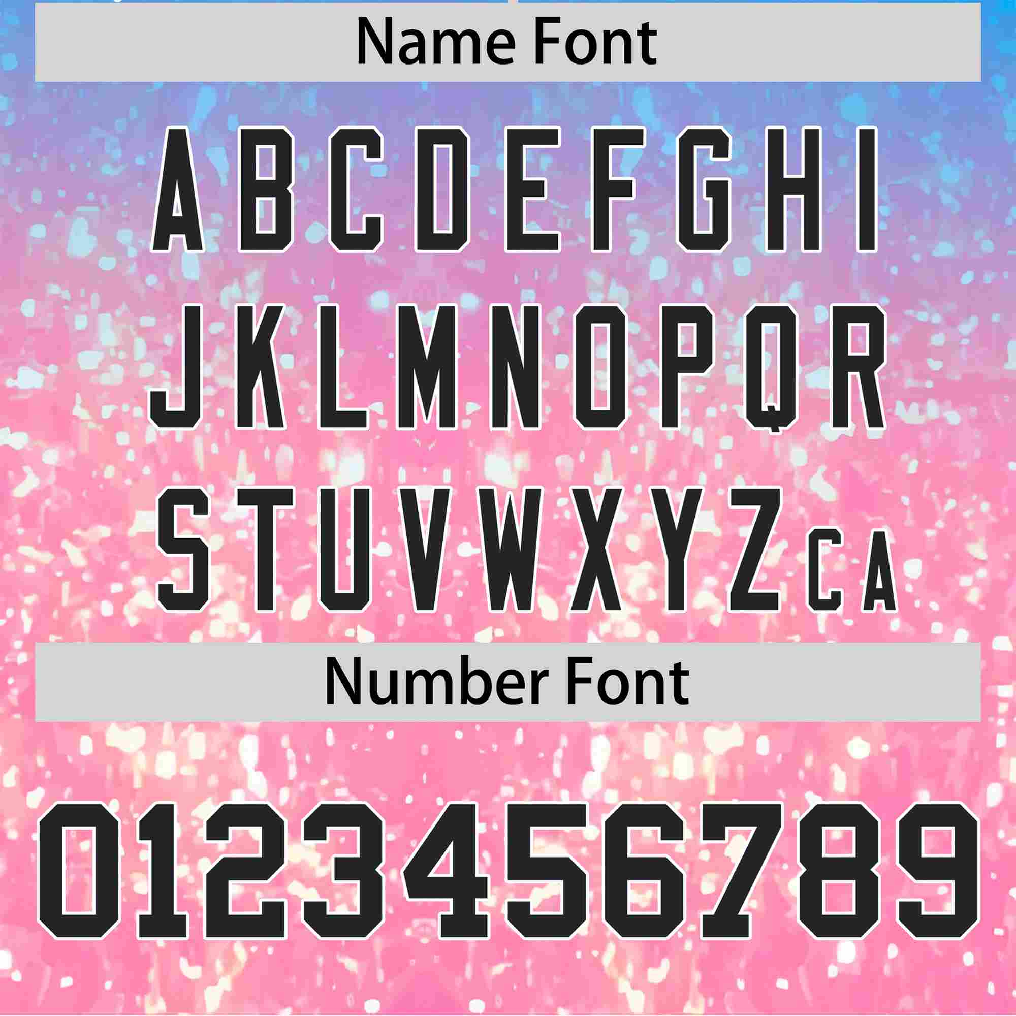 Custom Powder Blue Black Sparkle-Effect Pattern Gradient Fashion Authentic Baseball Jersey